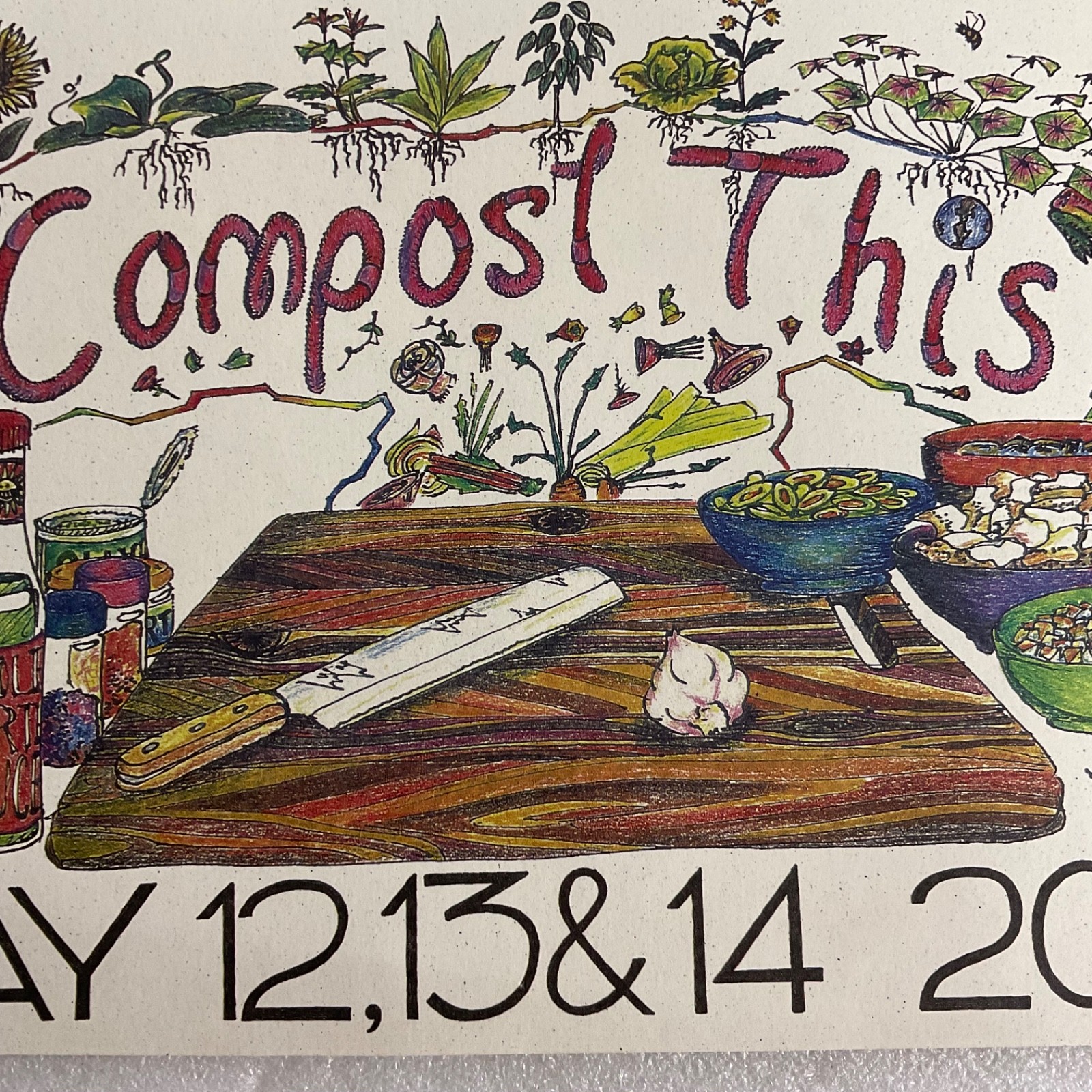 2000 UC Davis Whole Earth Festival 30th Anniversary Compost This Poster - Image 14