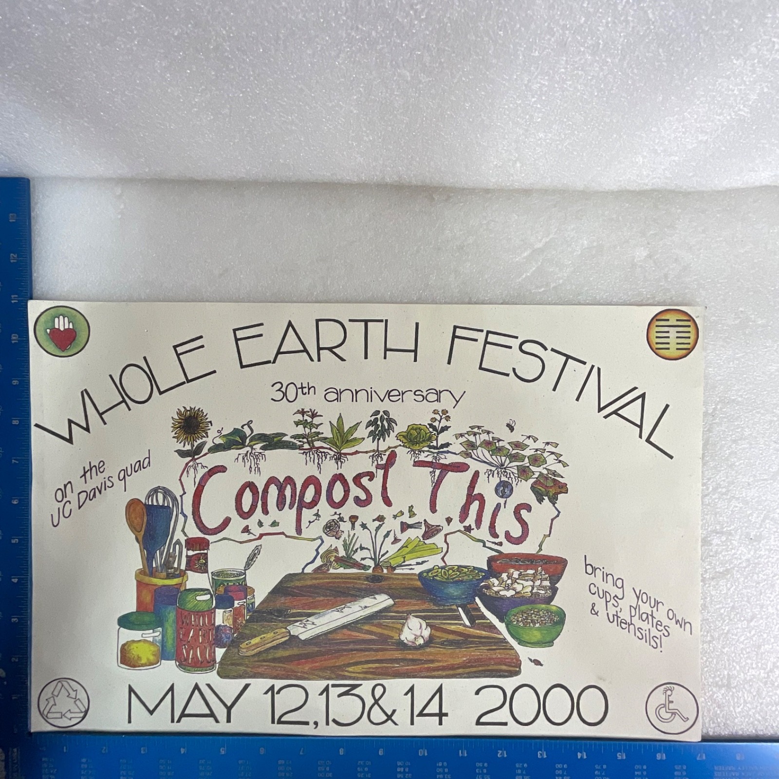 2000 UC Davis Whole Earth Festival 30th Anniversary Compost This Poster - Image 16