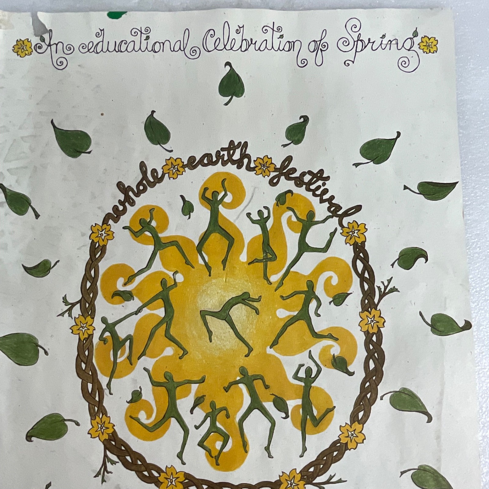 Whole Earth Festival UC Davis May 12-14 Poster Recycled Paper 12 in x 18 in - Image 5