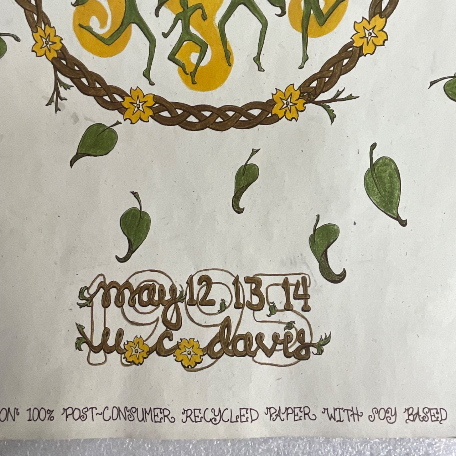 Whole Earth Festival UC Davis May 12-14 Poster Recycled Paper 12 in x 18 in - Image 9
