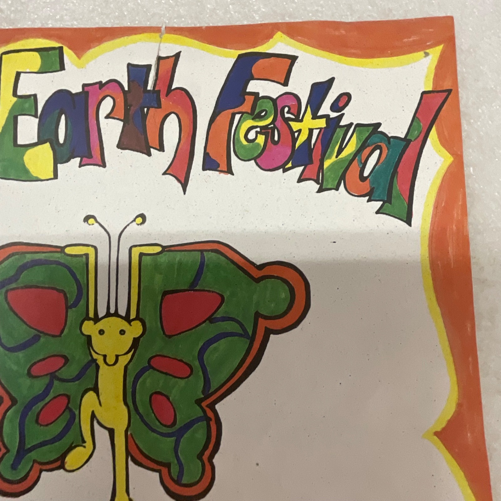 1999 UC Davis Whole Earth Festival Superwonderfunk Wayne Chan Poster 11 x 17 in - Image 5
