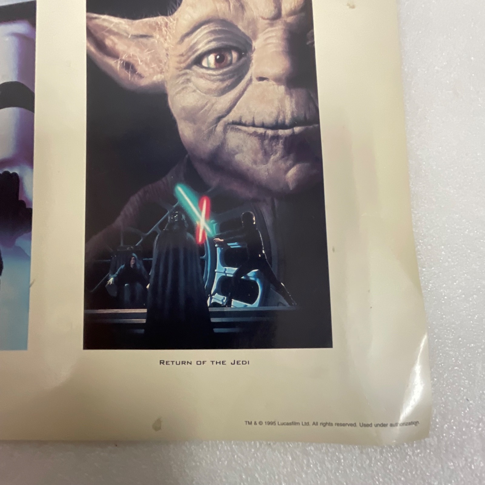 1995 Star Wars Trilogy Collection Lucasfilm Poster Vader Yoda 10.5 x 17.5 in - Image 5