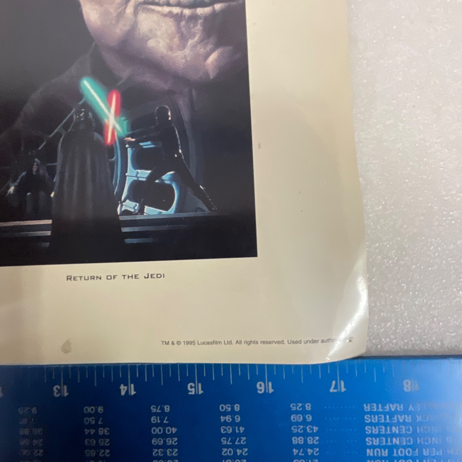1995 Star Wars Trilogy Collection Lucasfilm Poster Vader Yoda 10.5 x 17.5 in - Image 16
