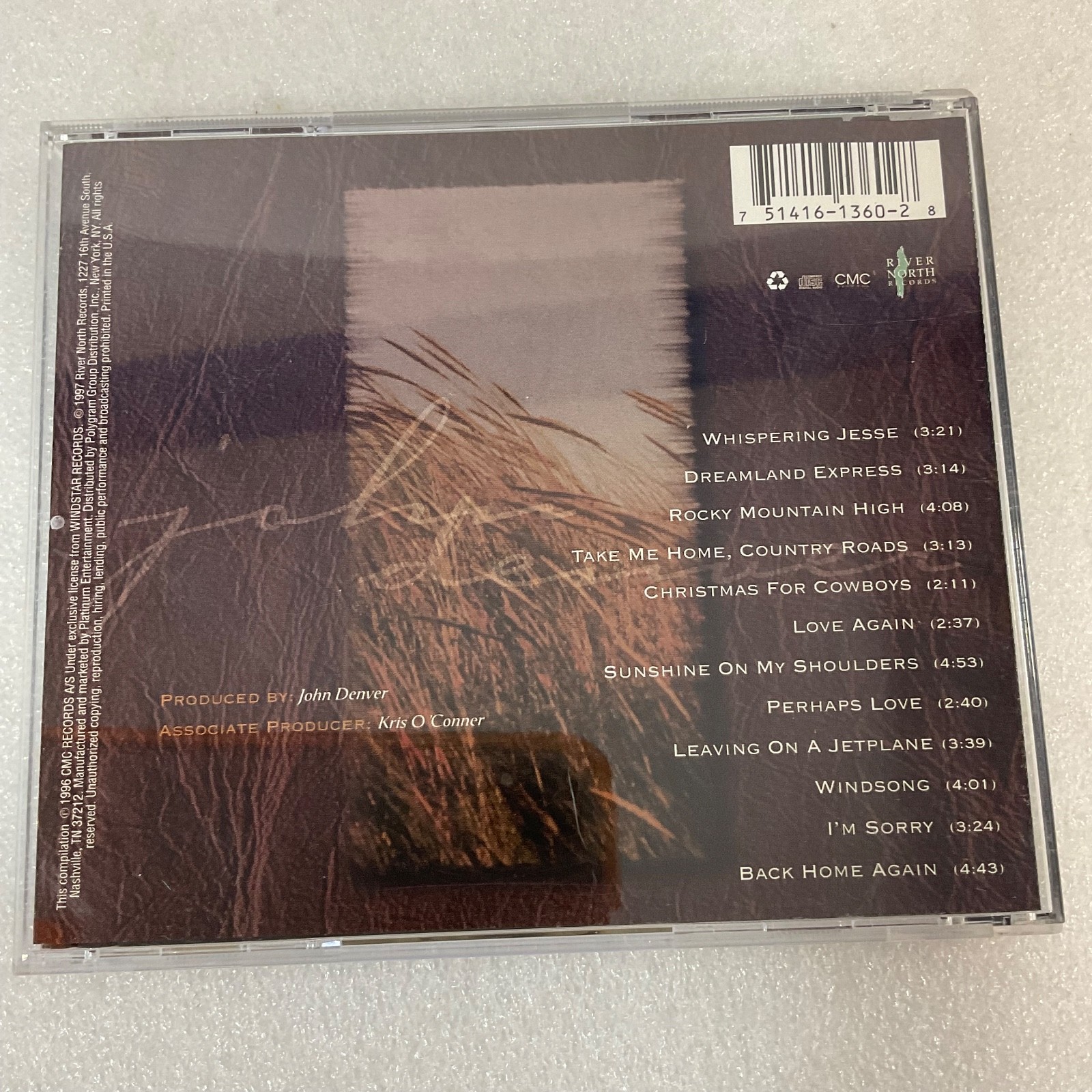 John Denver A Celebration of Life The Last Recordings CD 1997 River North - Image 2