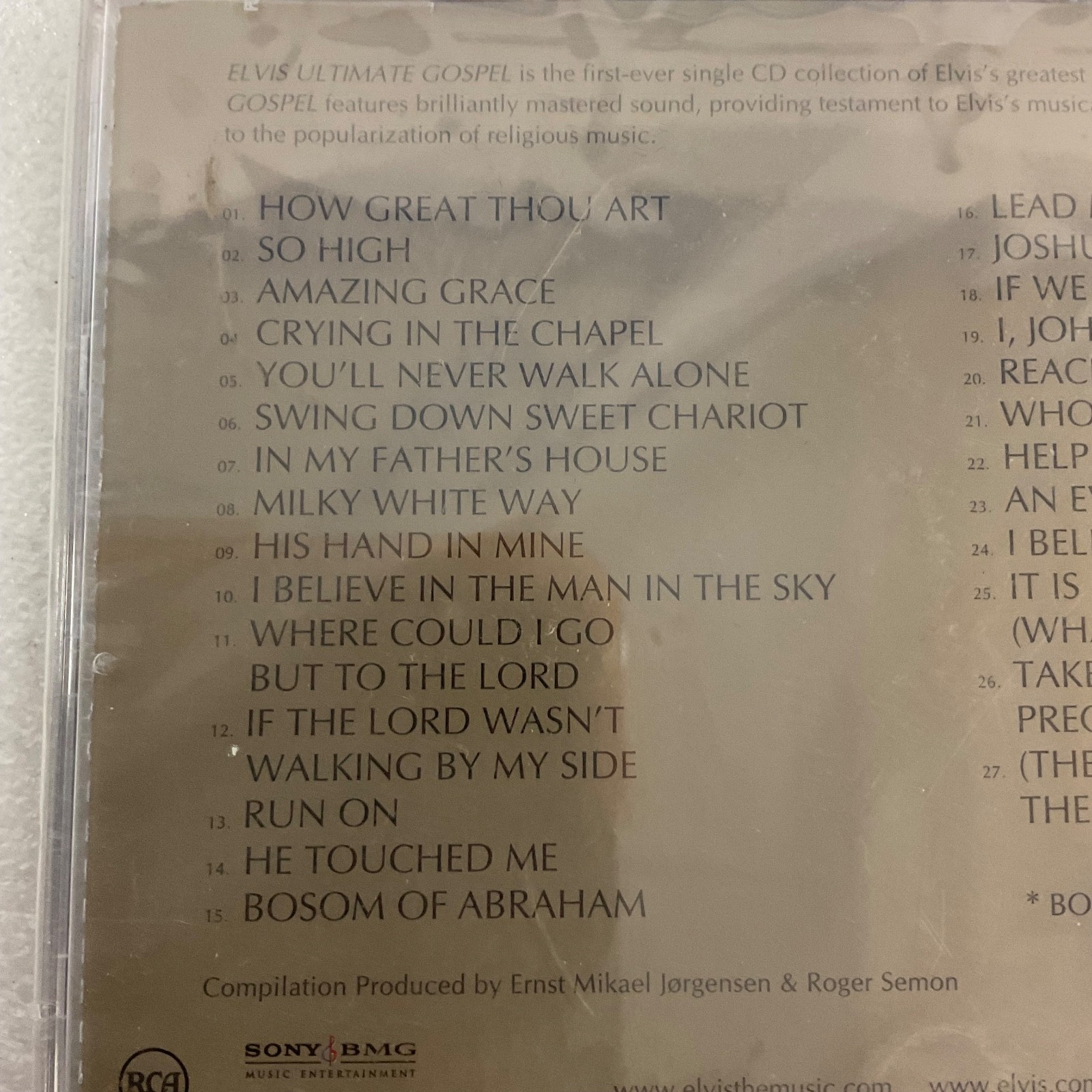 Elvis Ultimate Gospel CD 2007 Still Sealed 27 Tracks Inspirational Music - Image 3