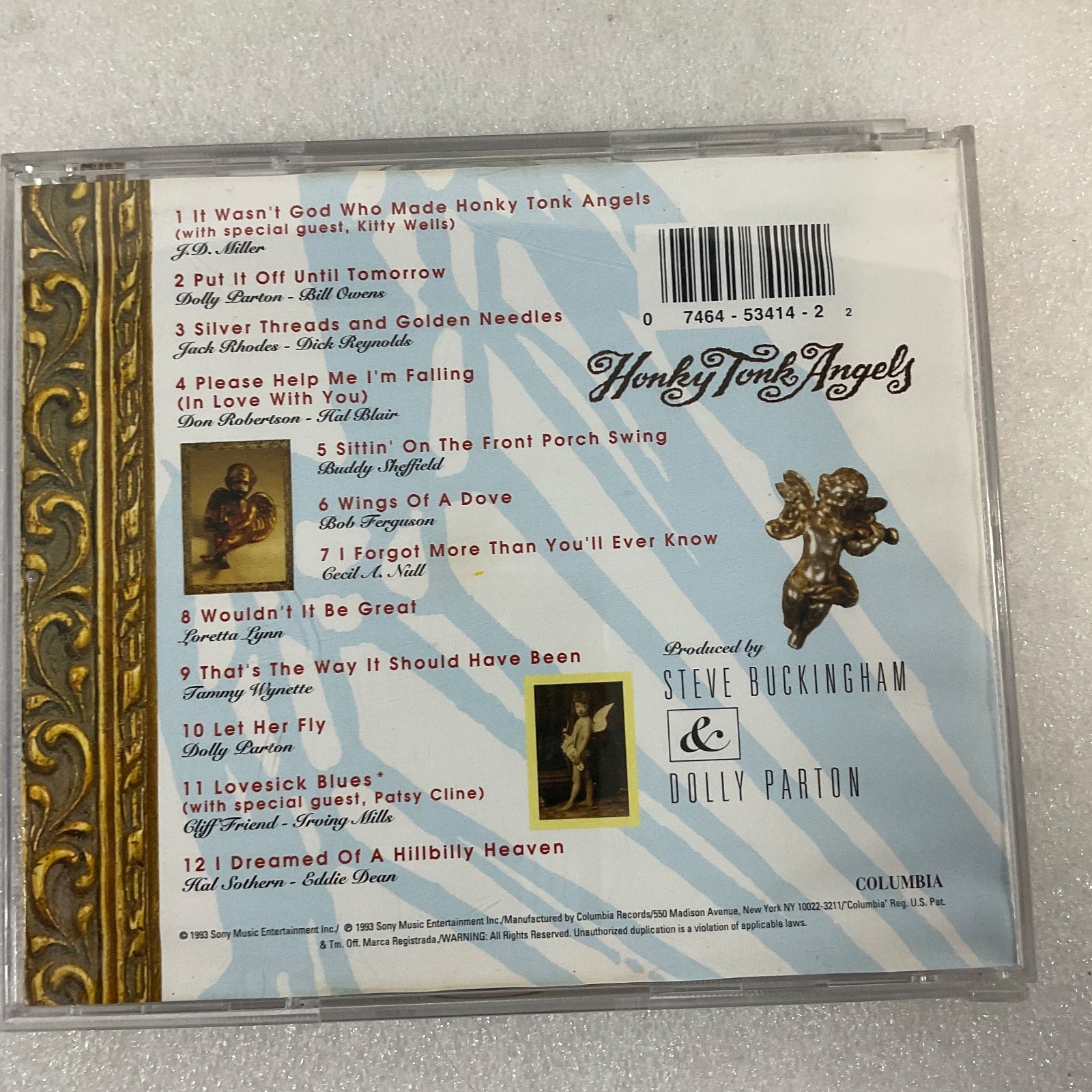 Honky Tonk Angels CD Dolly Parton Loretta Lynn Tammy Wynette Country - Image 3