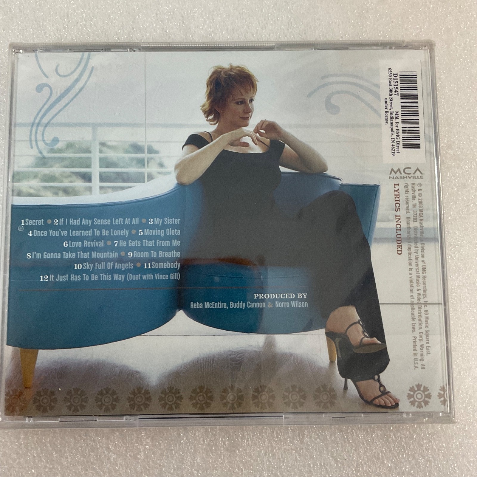 Reba McEntire Room To Breathe CD Sealed Country Album MCA Nashville - Image 2