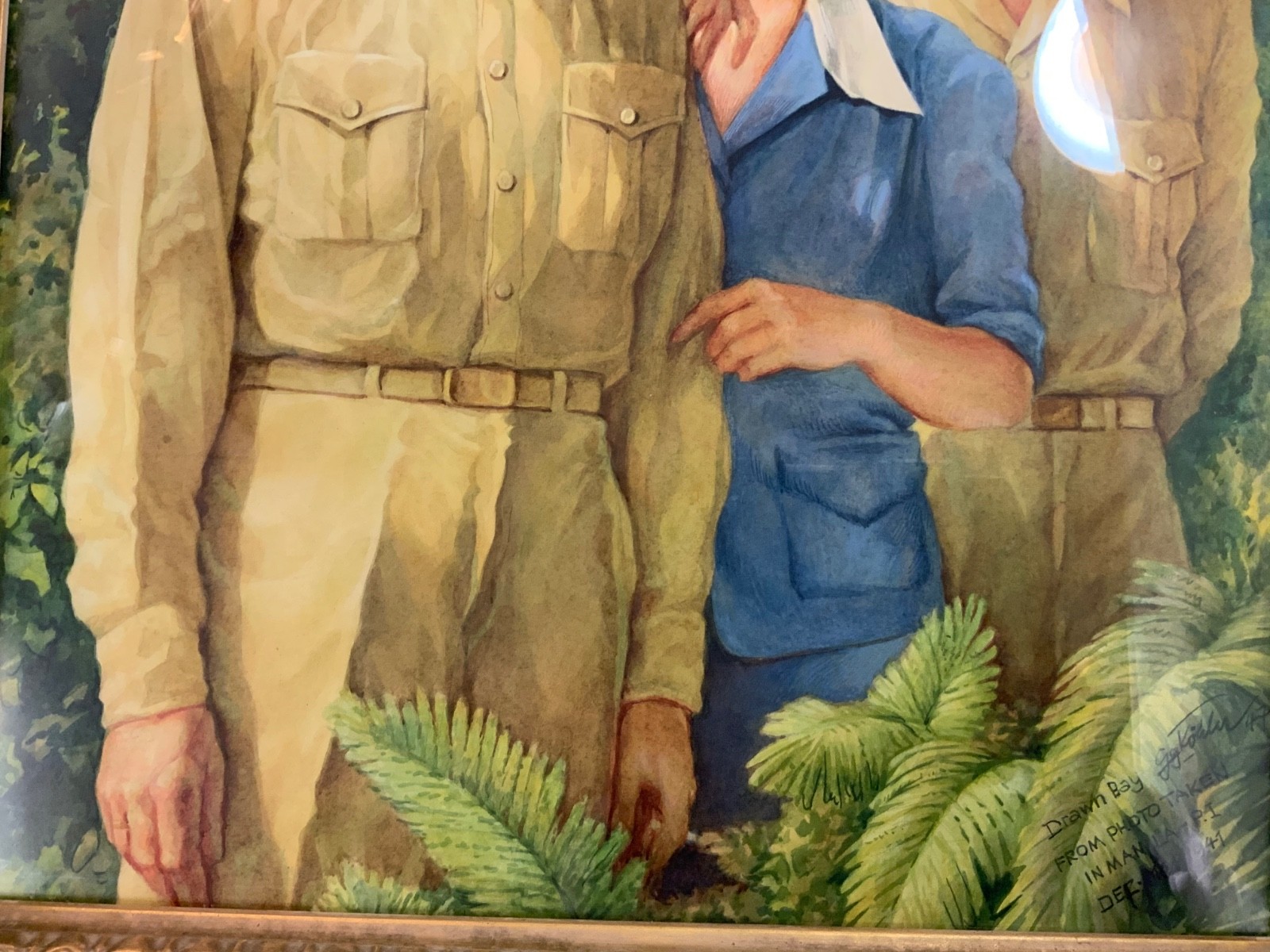 Jo Kotula Signed WWII Military Nurse Portrait Manila Dec 1941 Original Art - Image 4