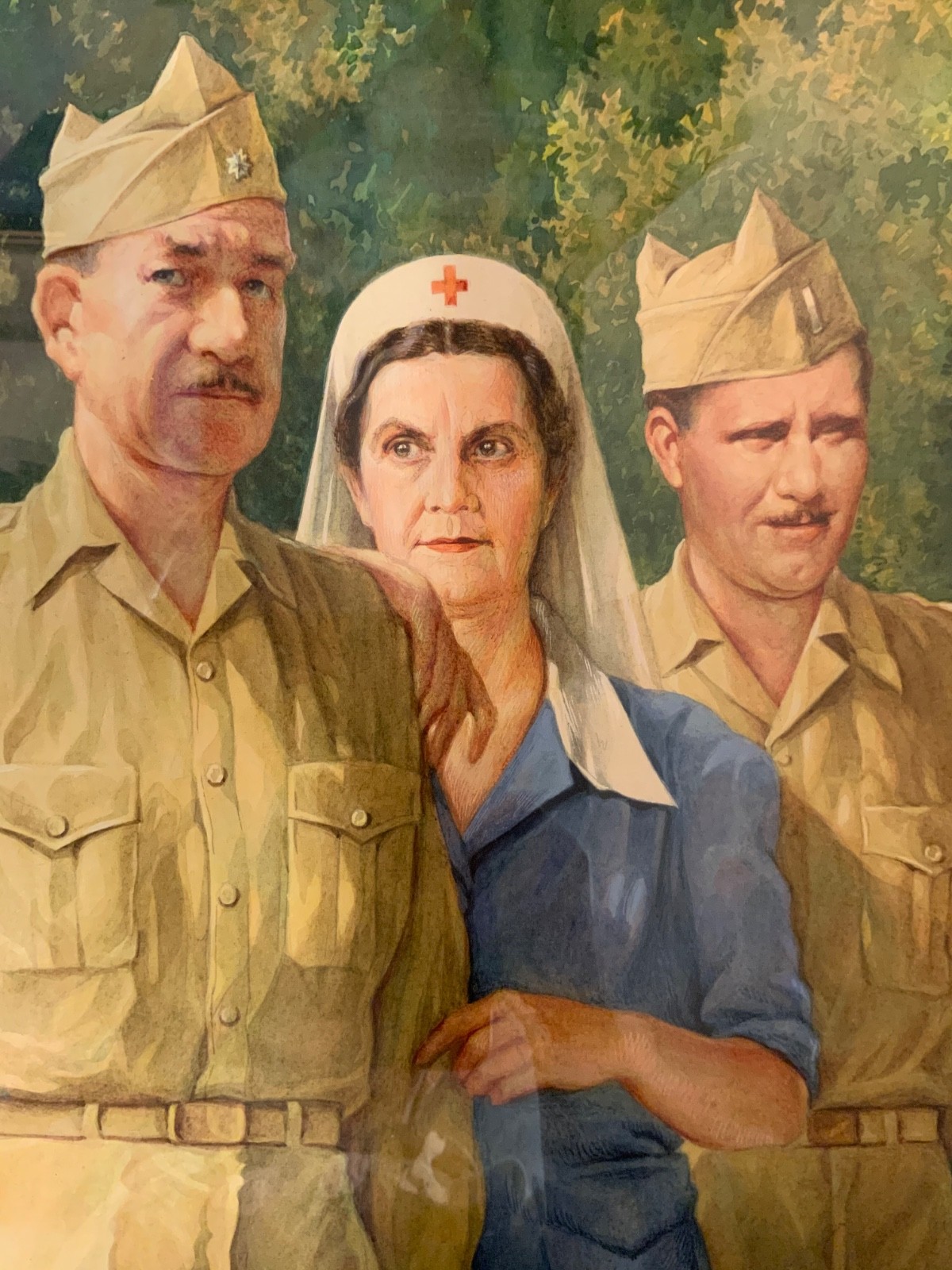 Jo Kotula Signed WWII Military Nurse Portrait Manila Dec 1941 Original Art - Image 8