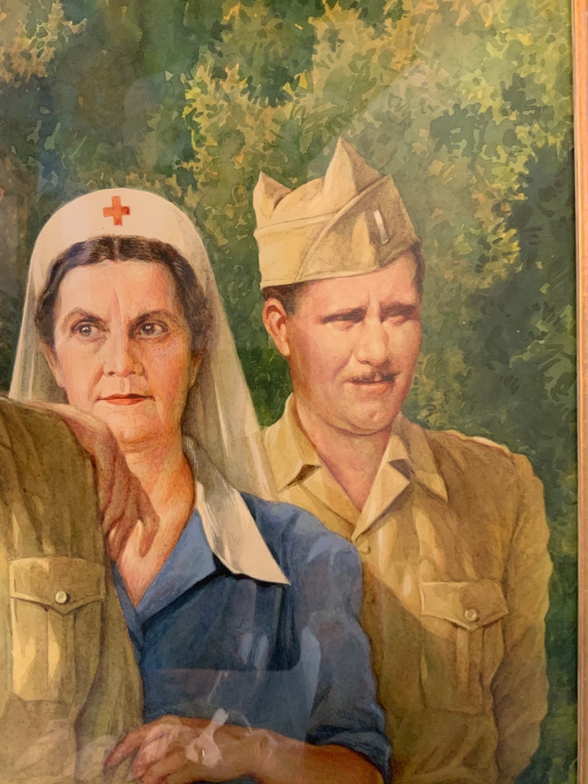 Jo Kotula Signed WWII Military Nurse Portrait Manila Dec 1941 Original Art - Image 9