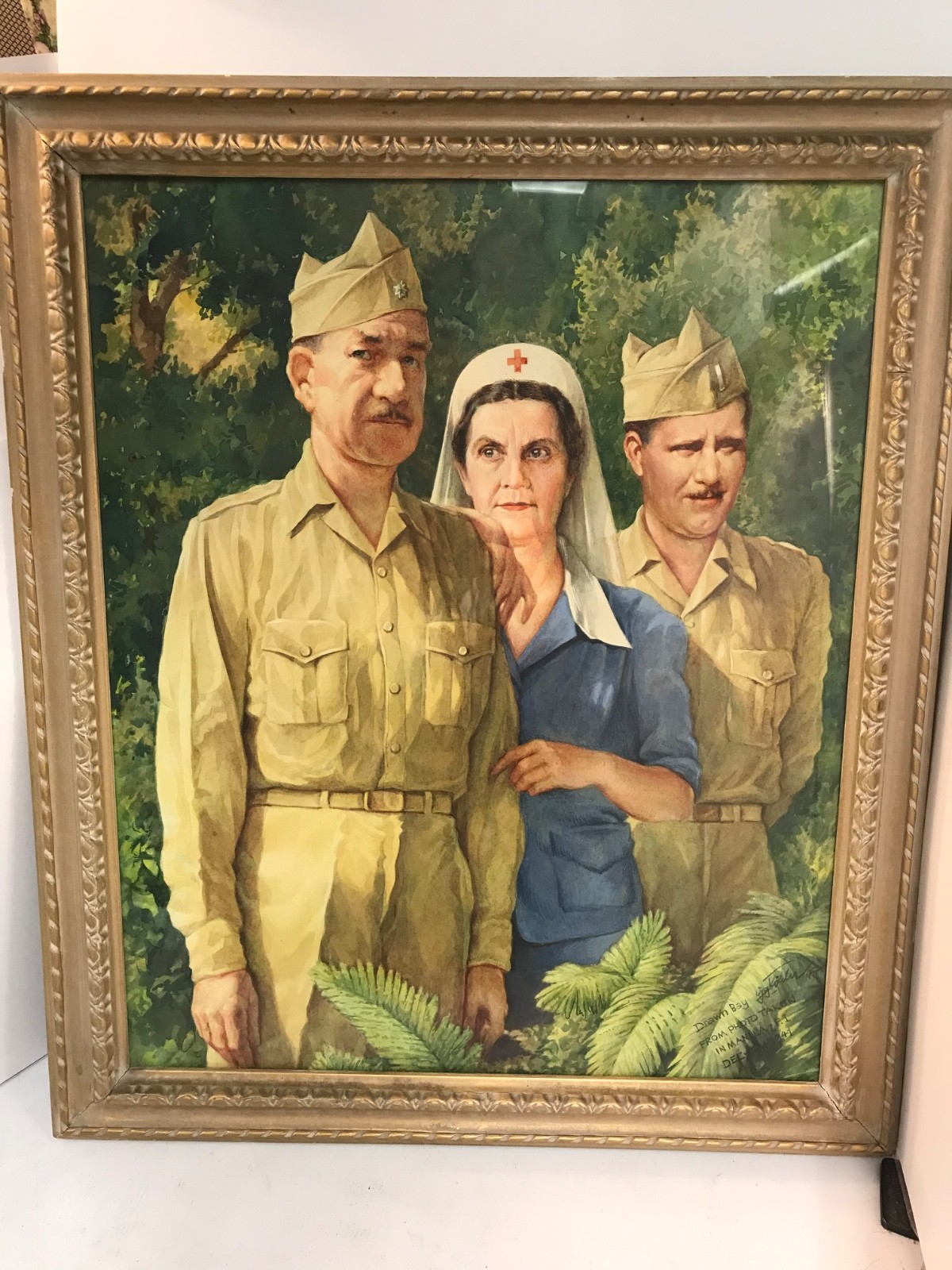 Jo Kotula Signed WWII Military Nurse Portrait Manila Dec 1941 Original Art - Image 16