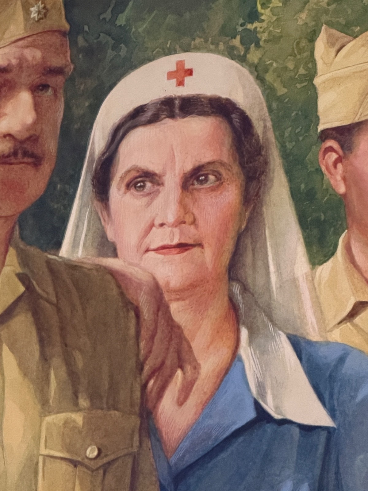 Jo Kotula Signed WWII Military Nurse Portrait Manila Dec 1941 Original Art - Image 20