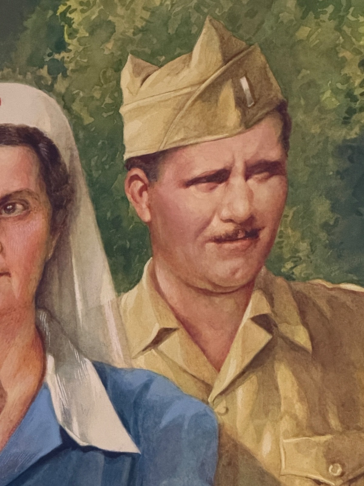 Jo Kotula Signed WWII Military Nurse Portrait Manila Dec 1941 Original Art - Image 21