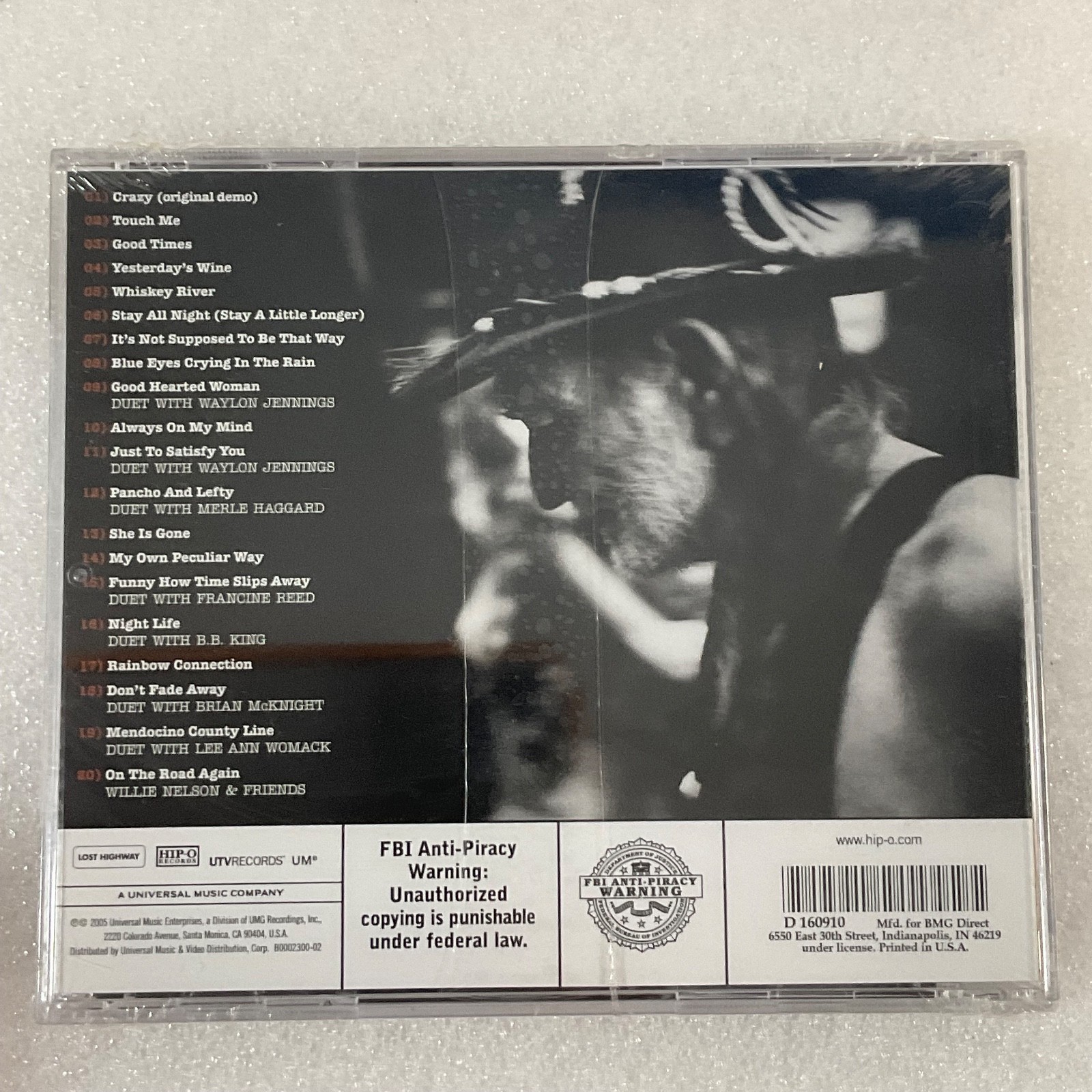 Willie Nelson Songs CD Lost Highway HIP-O Seal New - Image 2