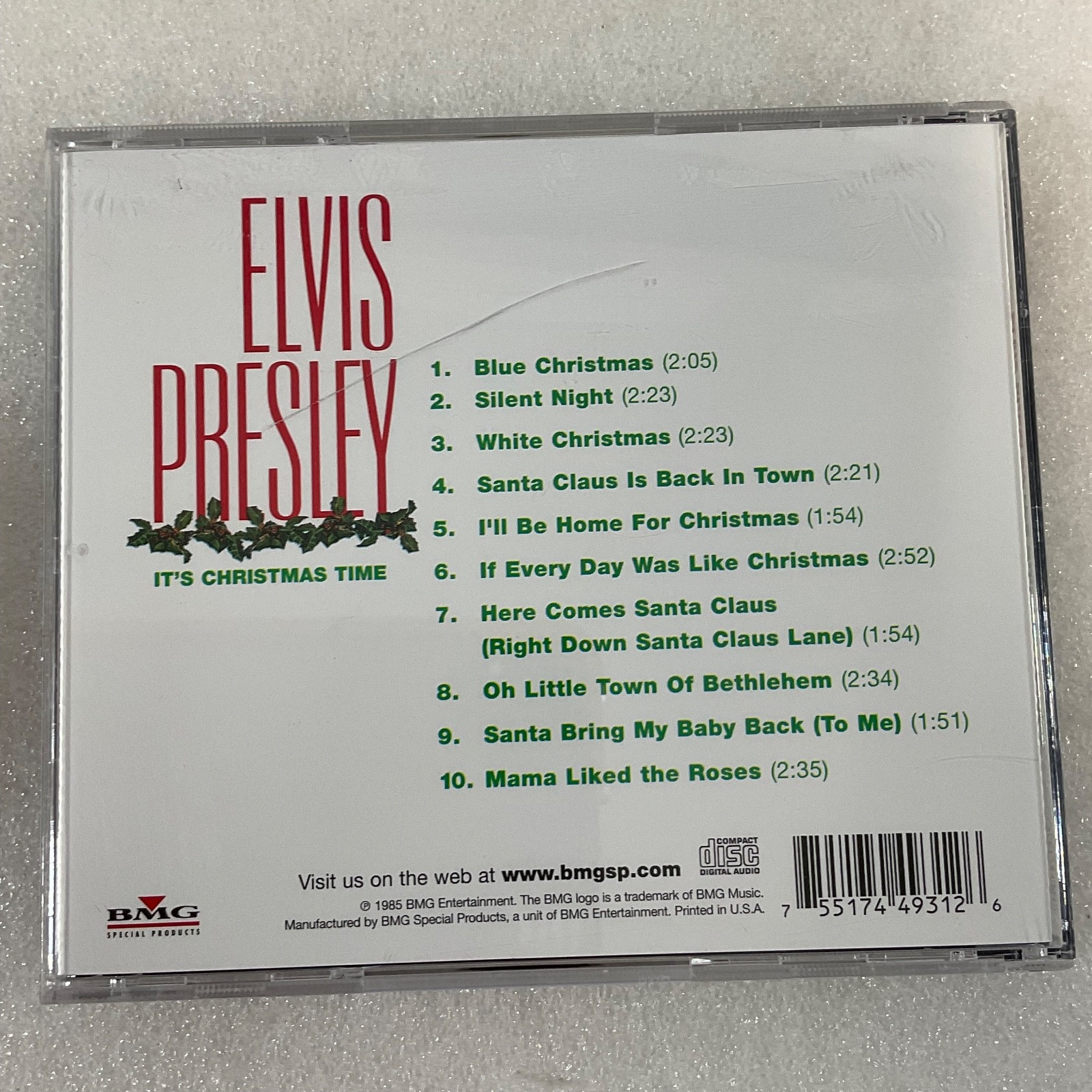 Elvis Presley It’s Christmas Time CD BMG Special Products Holiday Album - Image 2