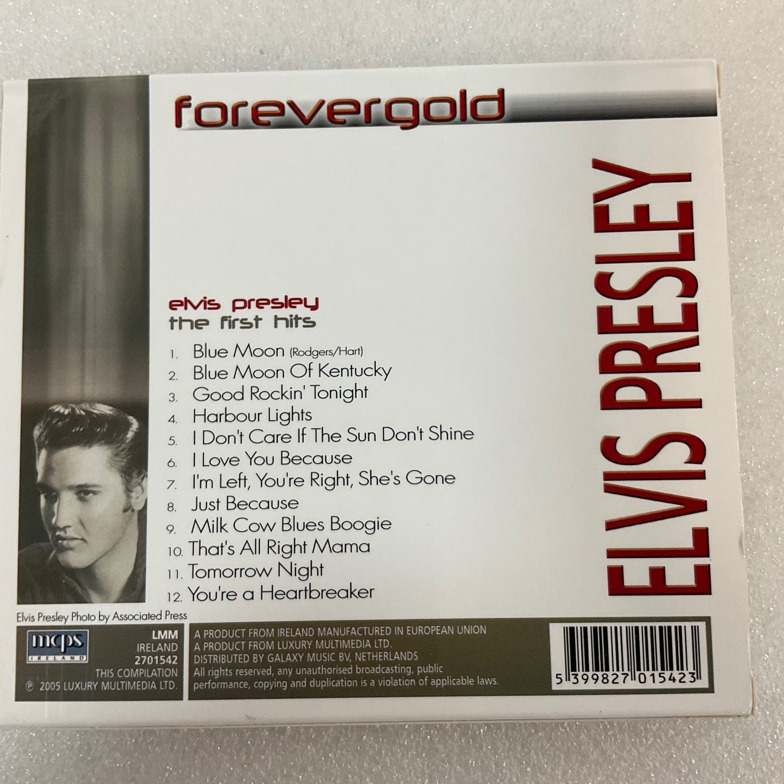 Elvis Presley The First Hits CD 2005 Forevergold Compilation - Image 2