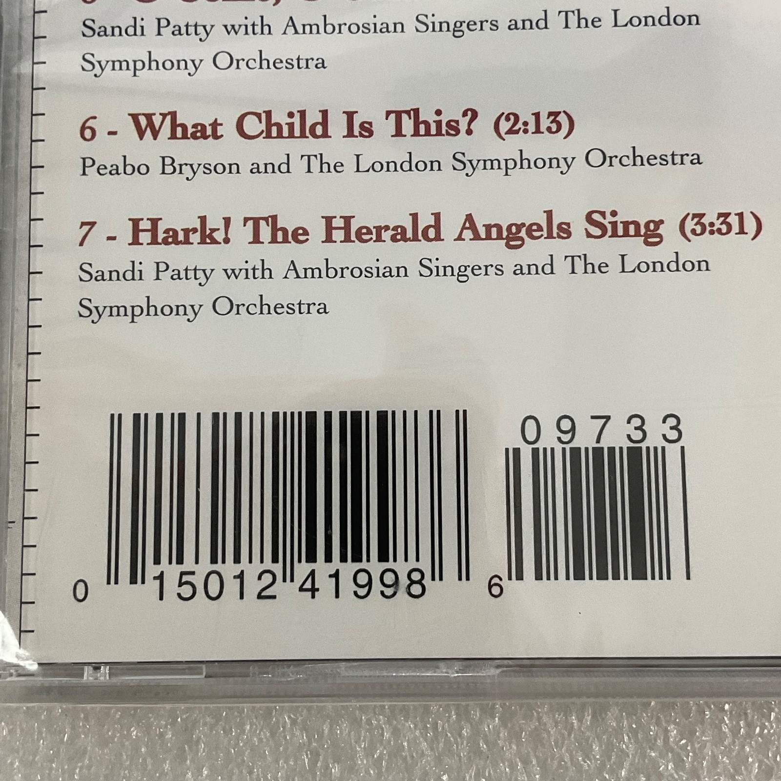 Sandi Patty & Peabo Bryson It’s Christmas 1996 Hallmark CD Album - Image 7