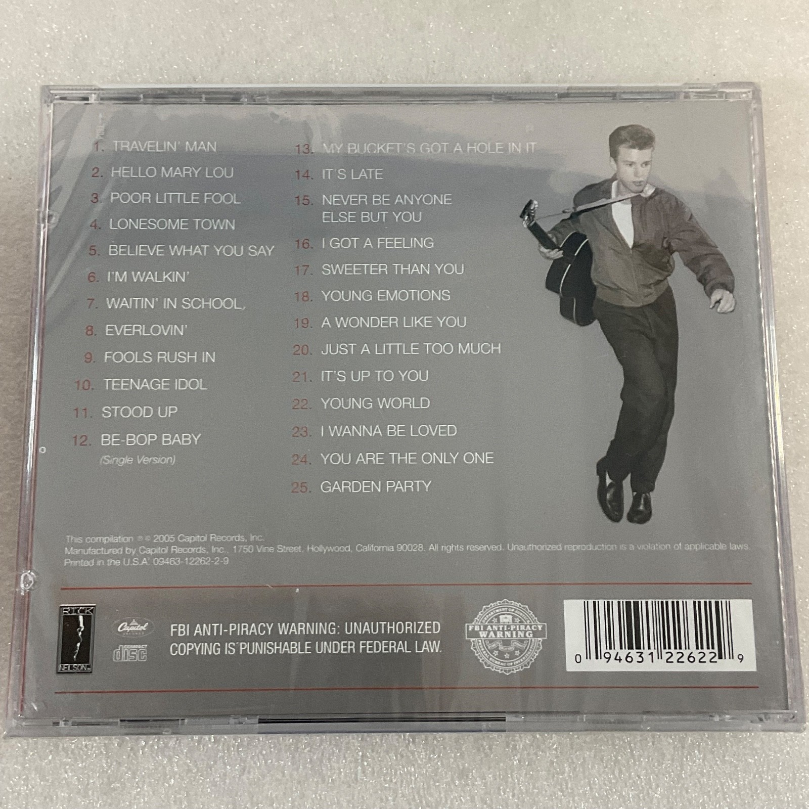 Ricky Nelson Greatest Hits CD 25 Remastered Tracks - Image 2