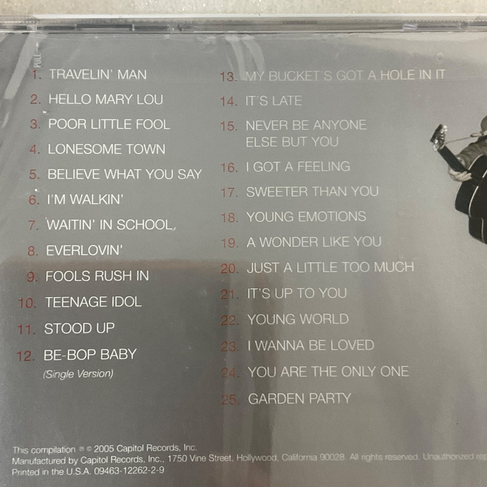 Ricky Nelson Greatest Hits CD 25 Remastered Tracks - Image 7