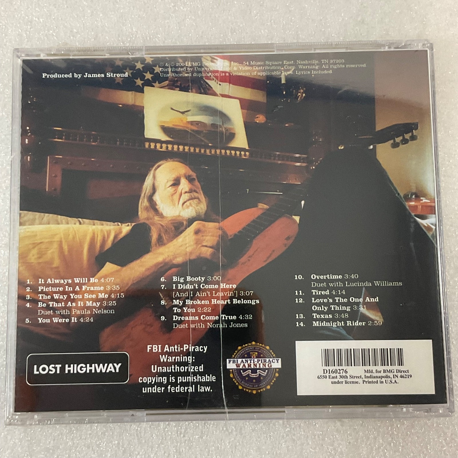Willie Nelson It Always Will Be CD 2004 Lost Highway Sealed - Image 2
