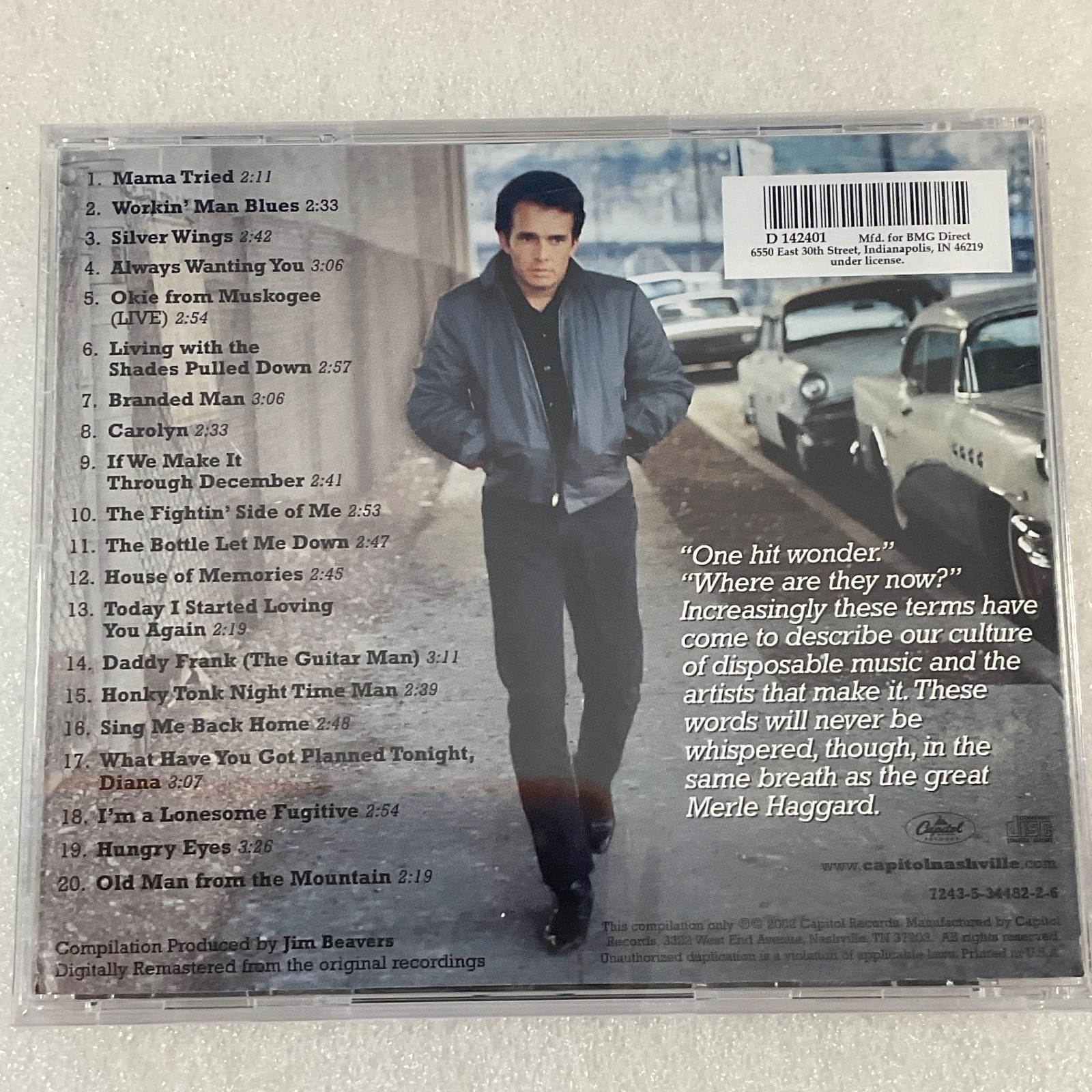Merle Haggard 20 Greatest Hits CD Classic Country Collection - Image 2
