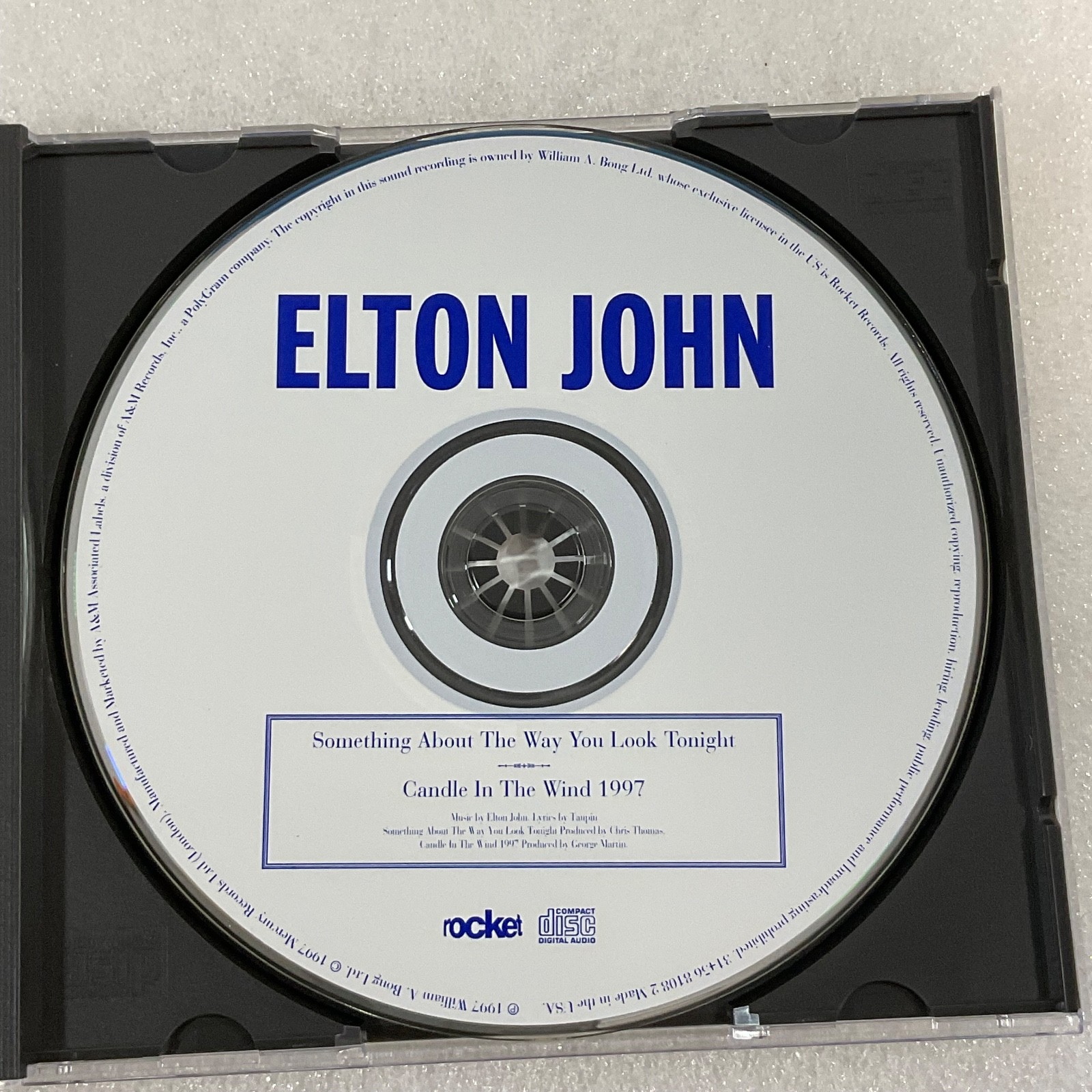 Elton John Something About The Way You Look Tonight / Candle In The Wind CD - Image 9