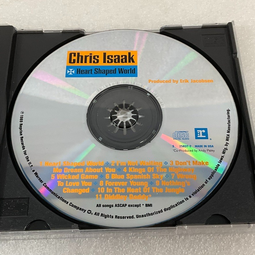 Chris Isaak Heart Shaped World CD 1989 Reprise Wicked Game - Image 16
