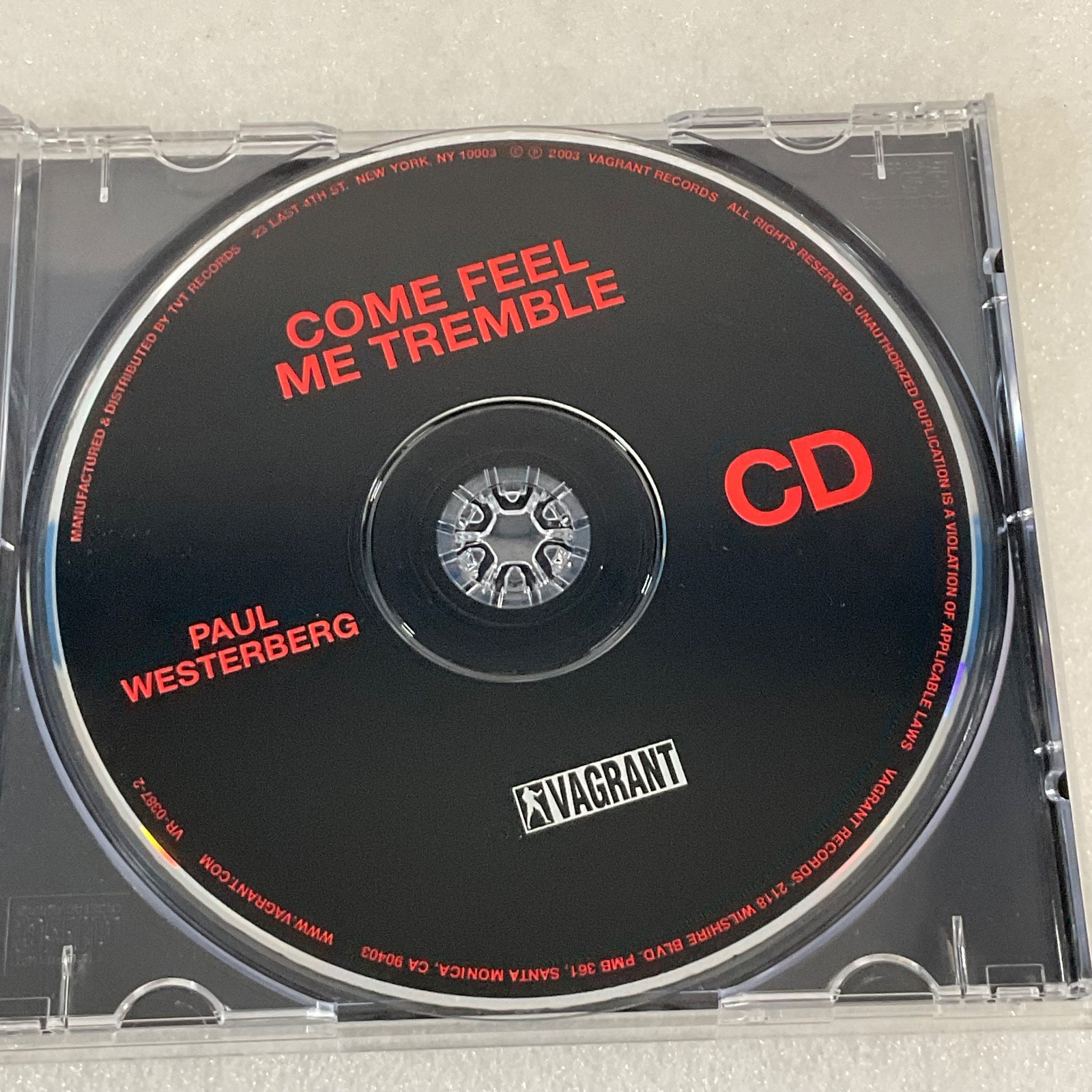 Paul Westerberg Come Feel Me Tremble CD Vagrant Records 2003 - Image 13