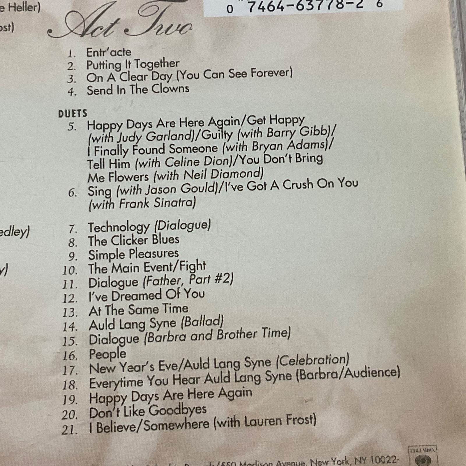 Barbra Streisand Timeless Live in Concert 2CD Columbia 2000 - Image 14