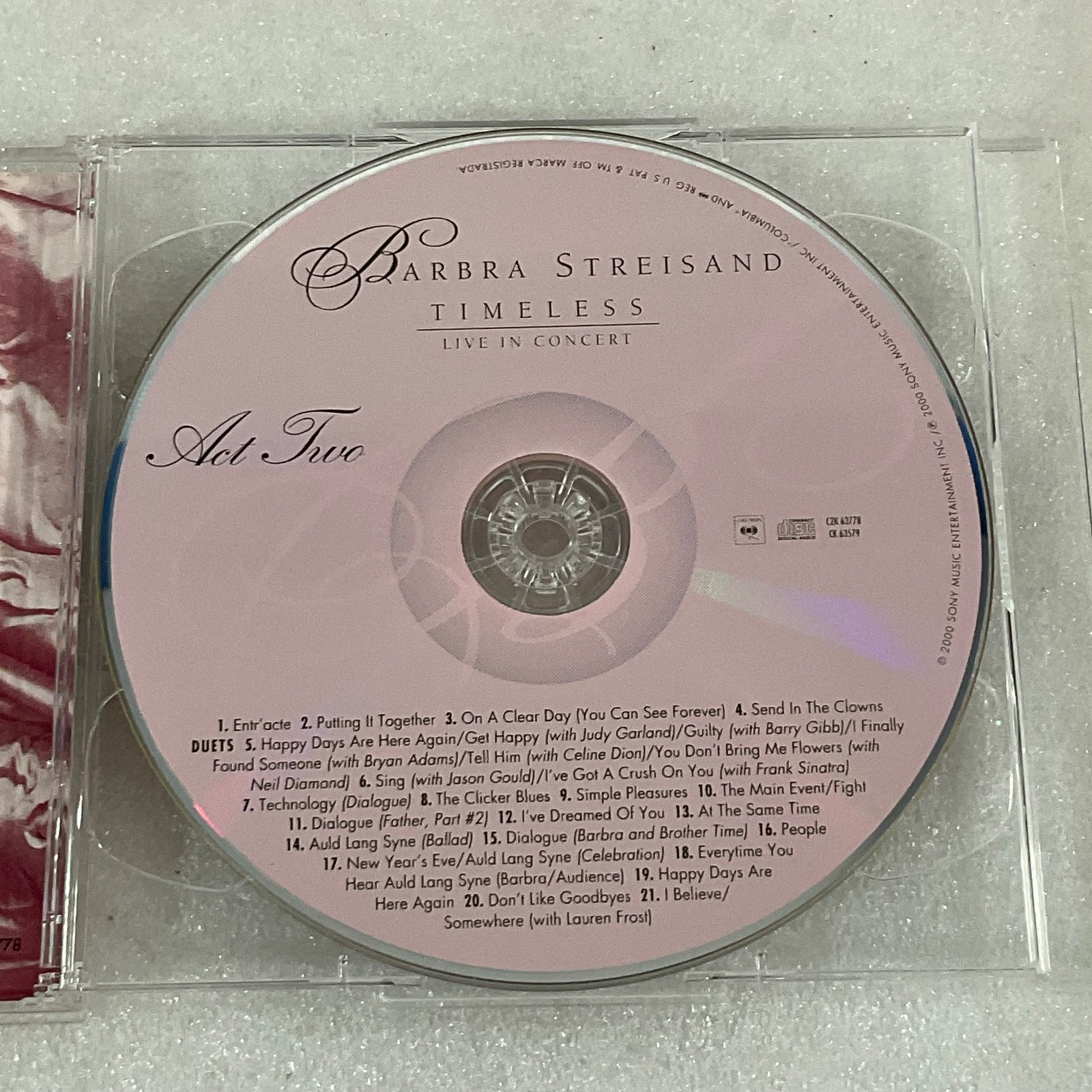Barbra Streisand Timeless Live in Concert 2CD Columbia 2000 - Image 19