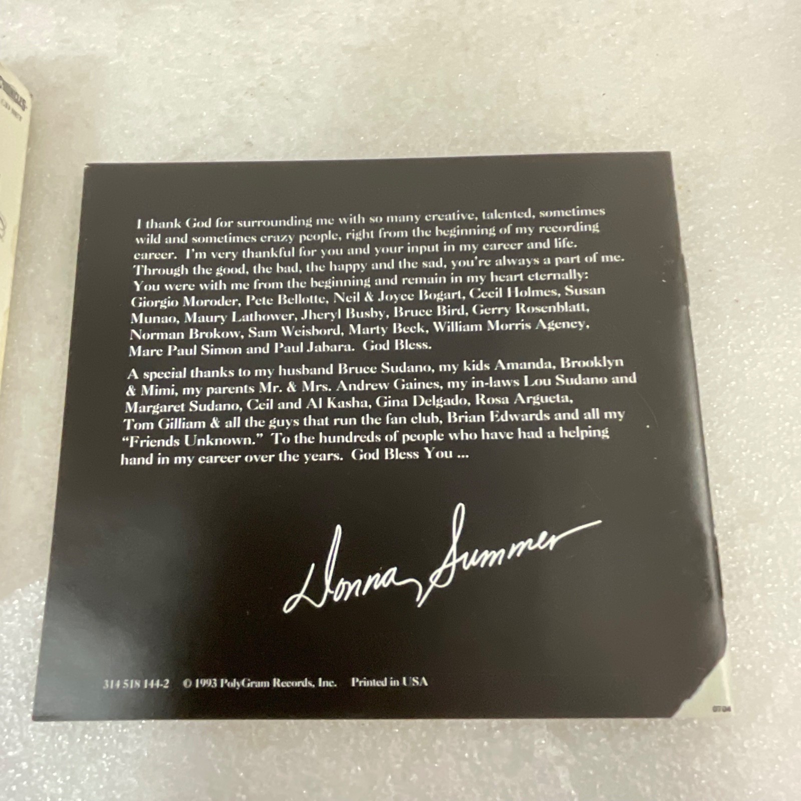 Donna Summer The Anthology 2 CD Set Chronicles PolyGram 1993 - Image 10