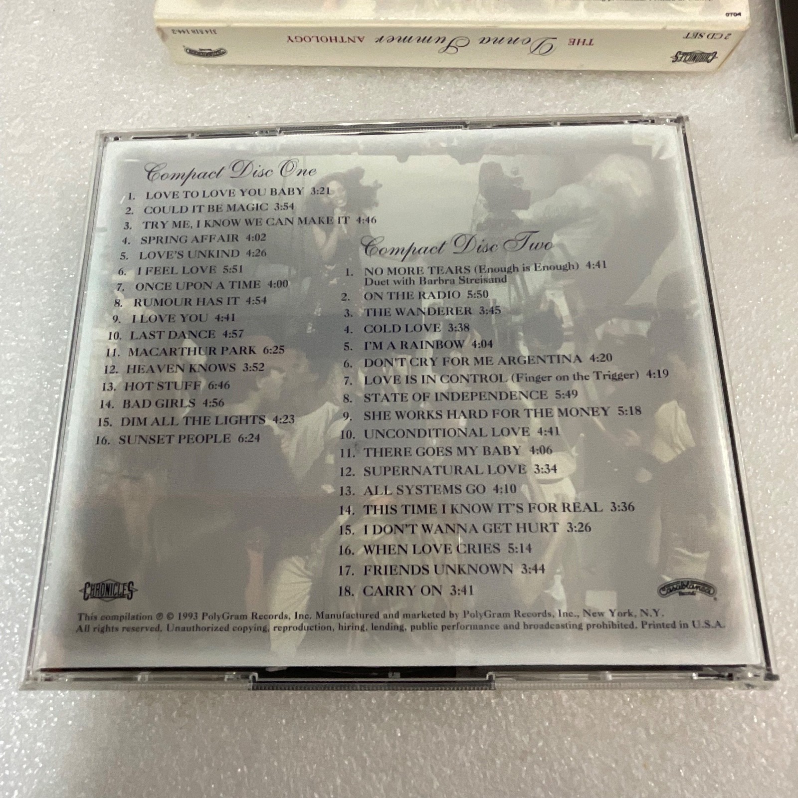 Donna Summer The Anthology 2 CD Set Chronicles PolyGram 1993 - Image 9