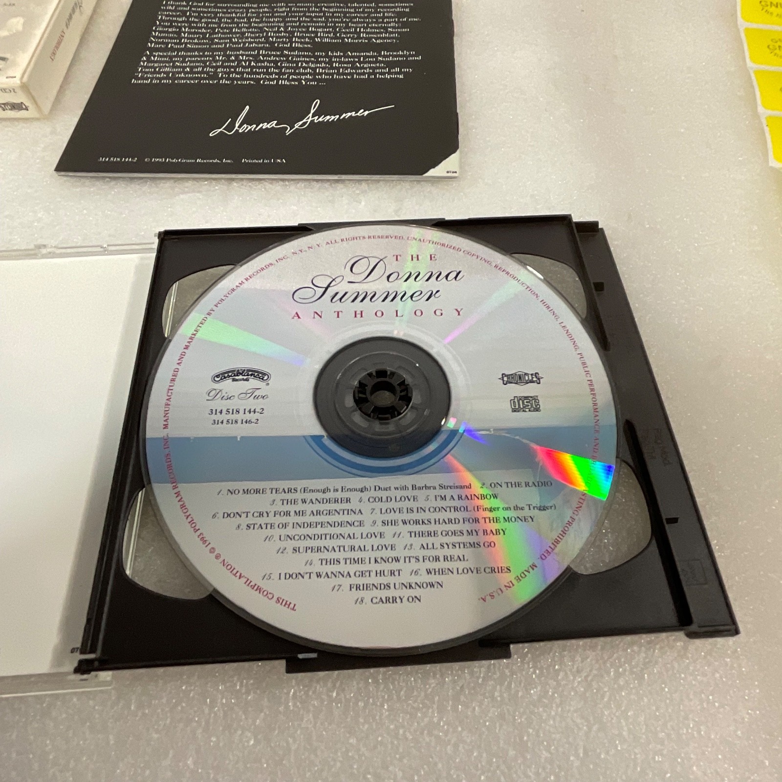 Donna Summer The Anthology 2 CD Set Chronicles PolyGram 1993 - Image 18