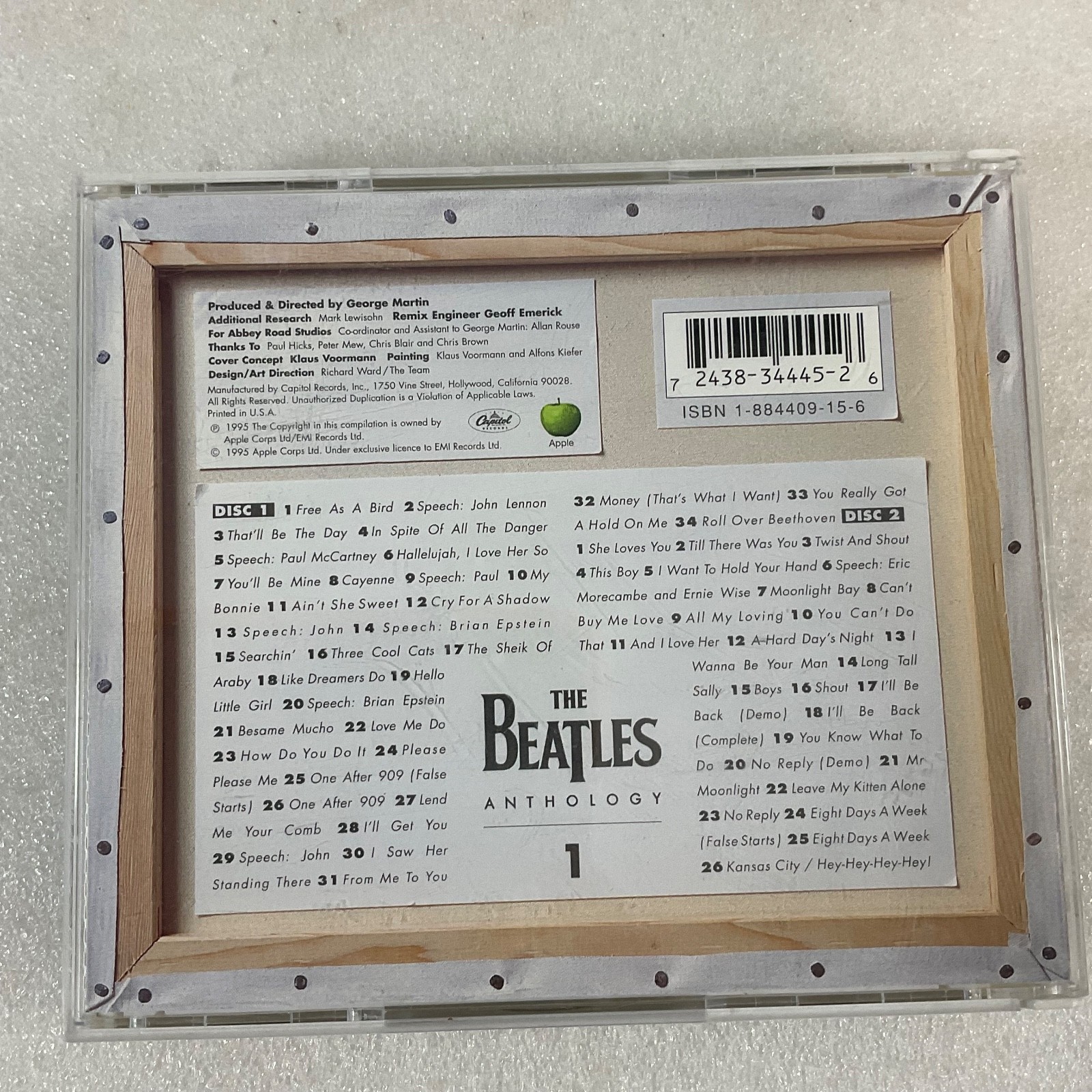 The Beatles Anthology 1 2CD Set 1995 Apple Capitol Rock Pop - Image 2
