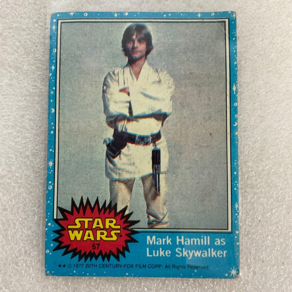1977 Topps Star Wars Mark Hamill as Luke Skywalker #57 Vintage Trading Card - Image 1