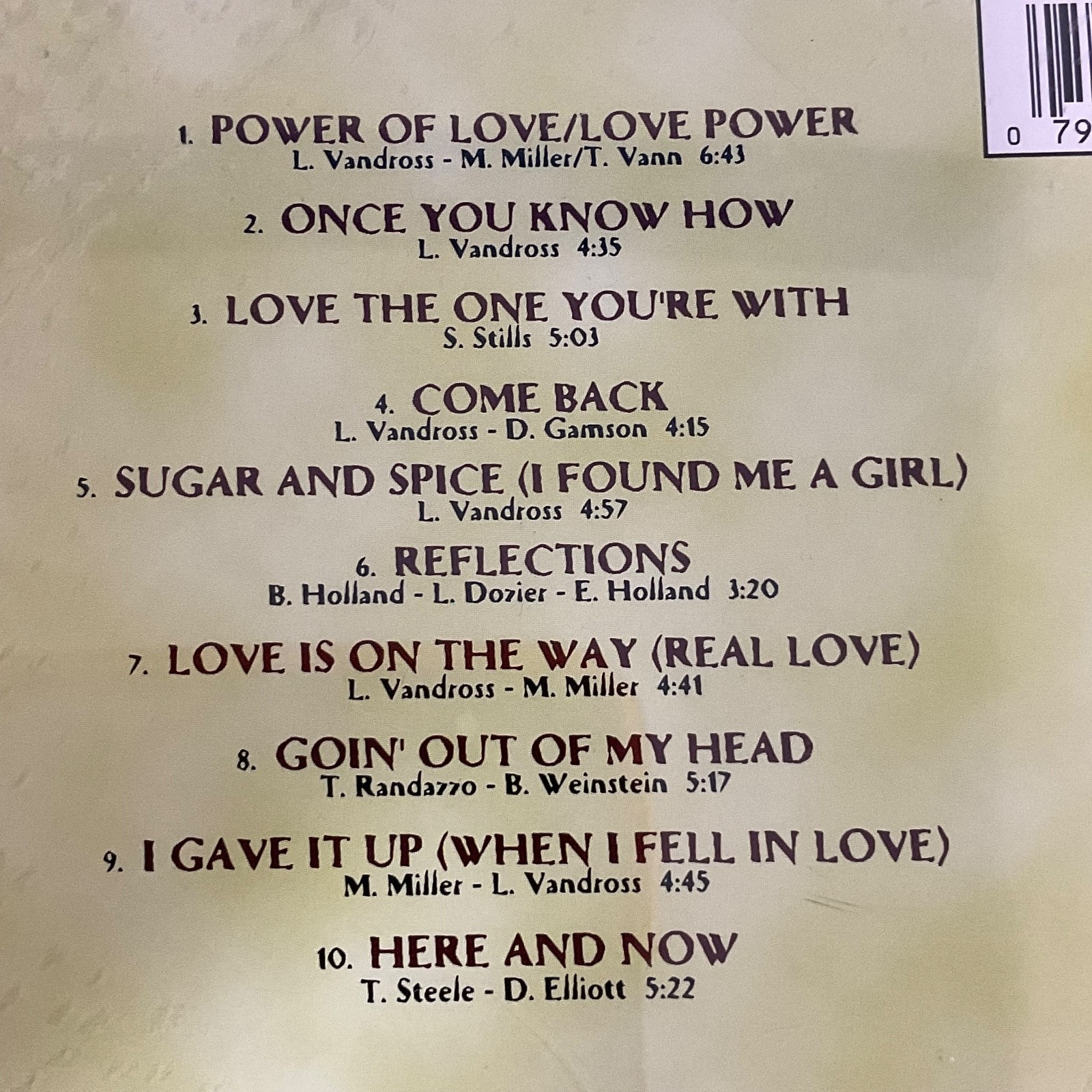 Luther Vandross Love Is On The Way CD Sony Music Special Products A32893 - Image 11