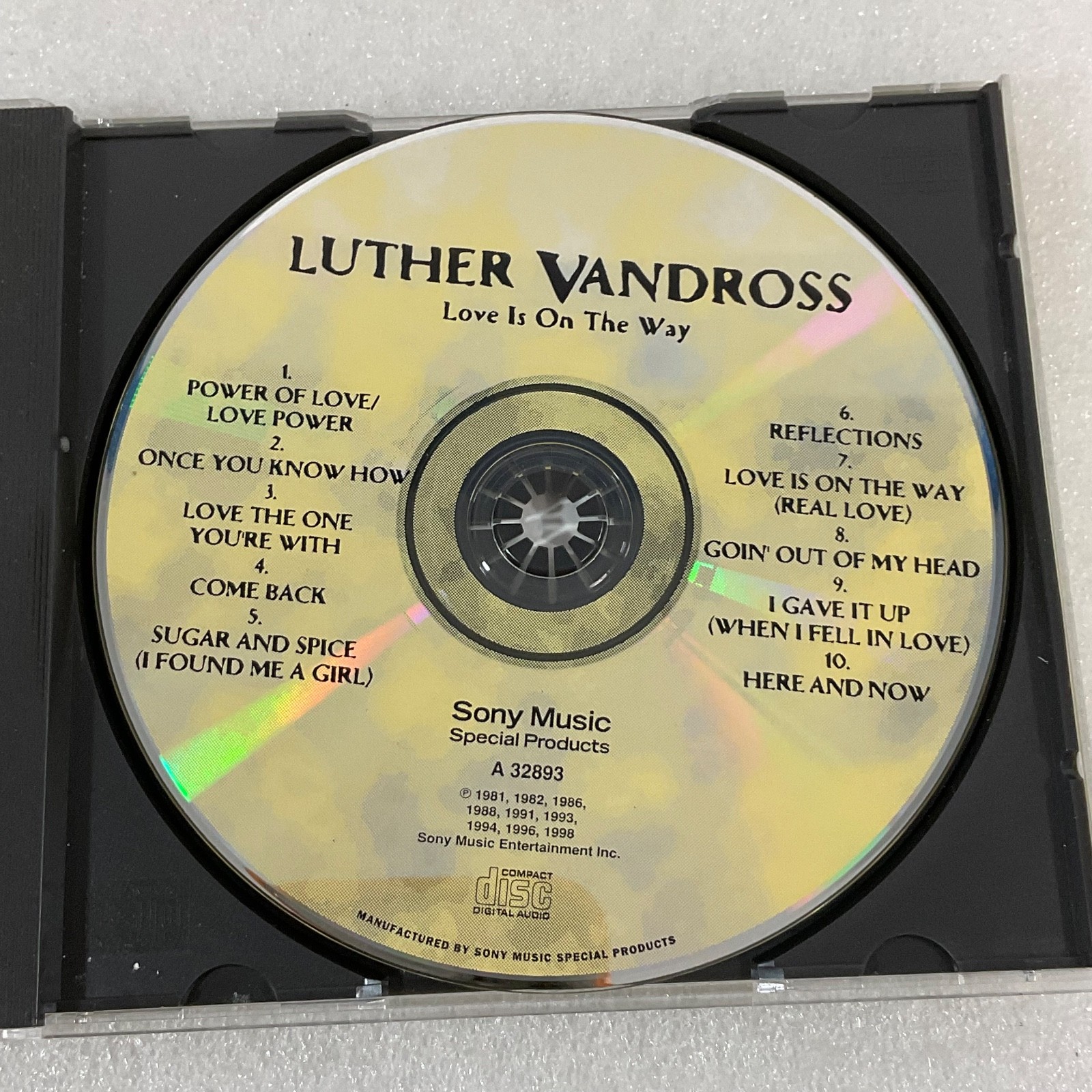 Luther Vandross Love Is On The Way CD Sony Music Special Products A32893 - Image 15