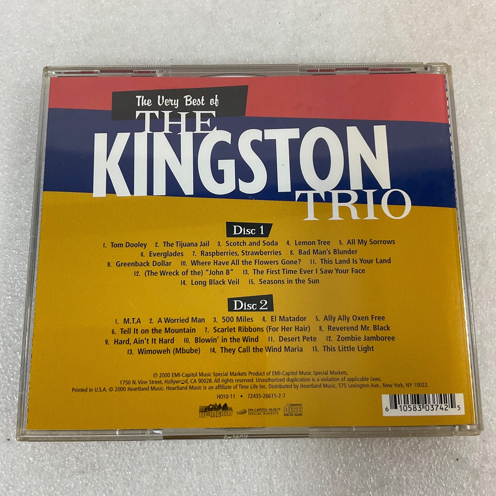 The Very Best of The Kingston Trio 2 CD Set 30 Greatest Hits Folk - Image 2