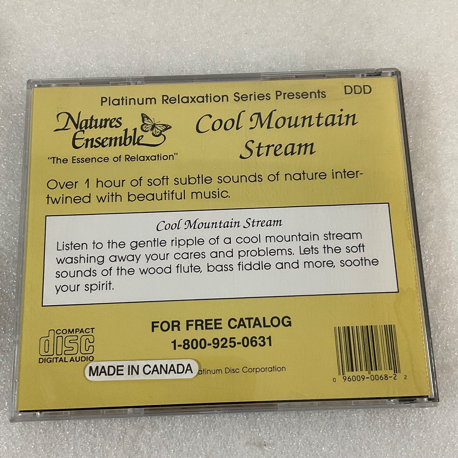 Cool Mountain Stream Relaxation Music CD Nature Sounds Platinum Disc Corp - Image 2