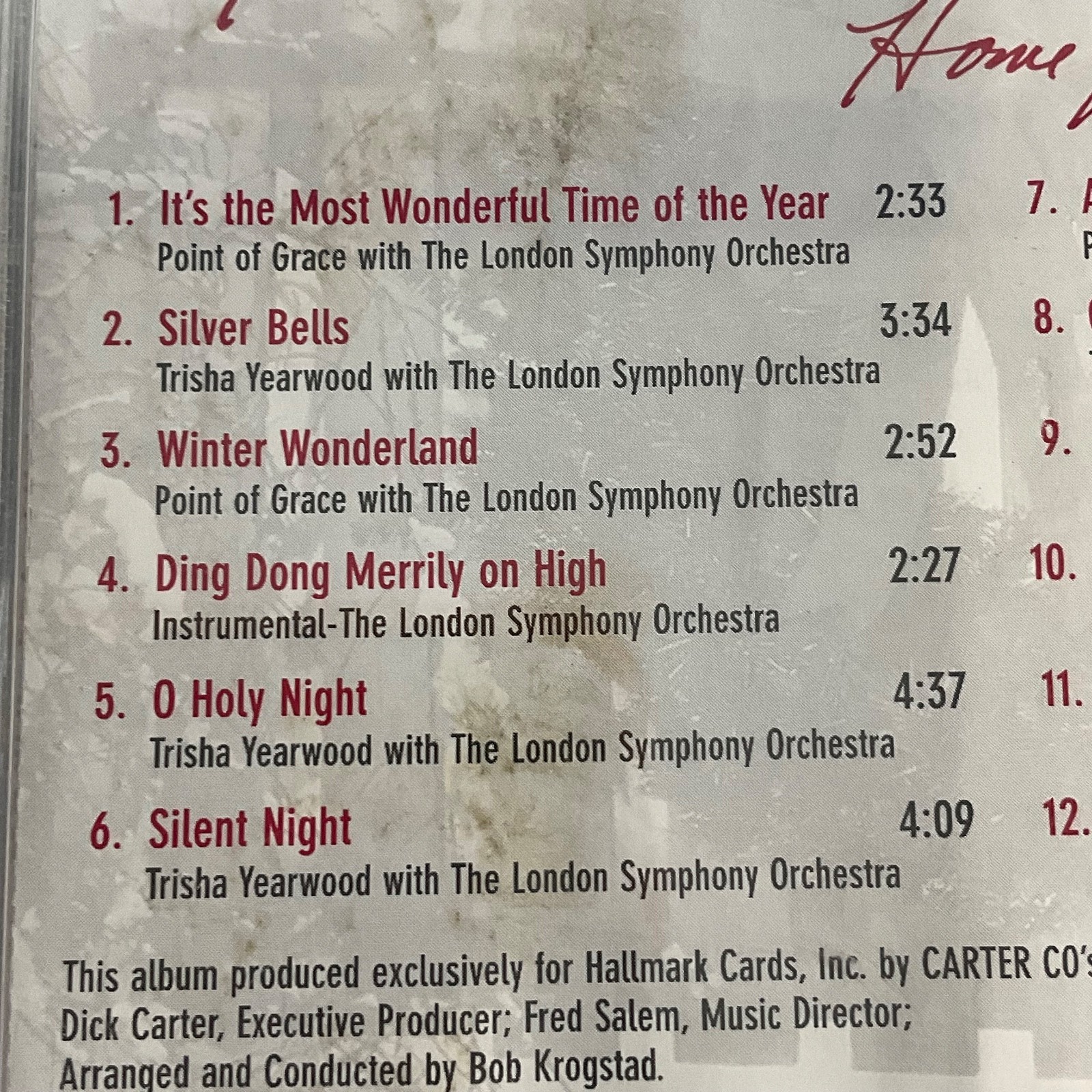 Trisha Yearwood Home for the Holidays CD 1997 Hallmark Christmas Album - Image 11