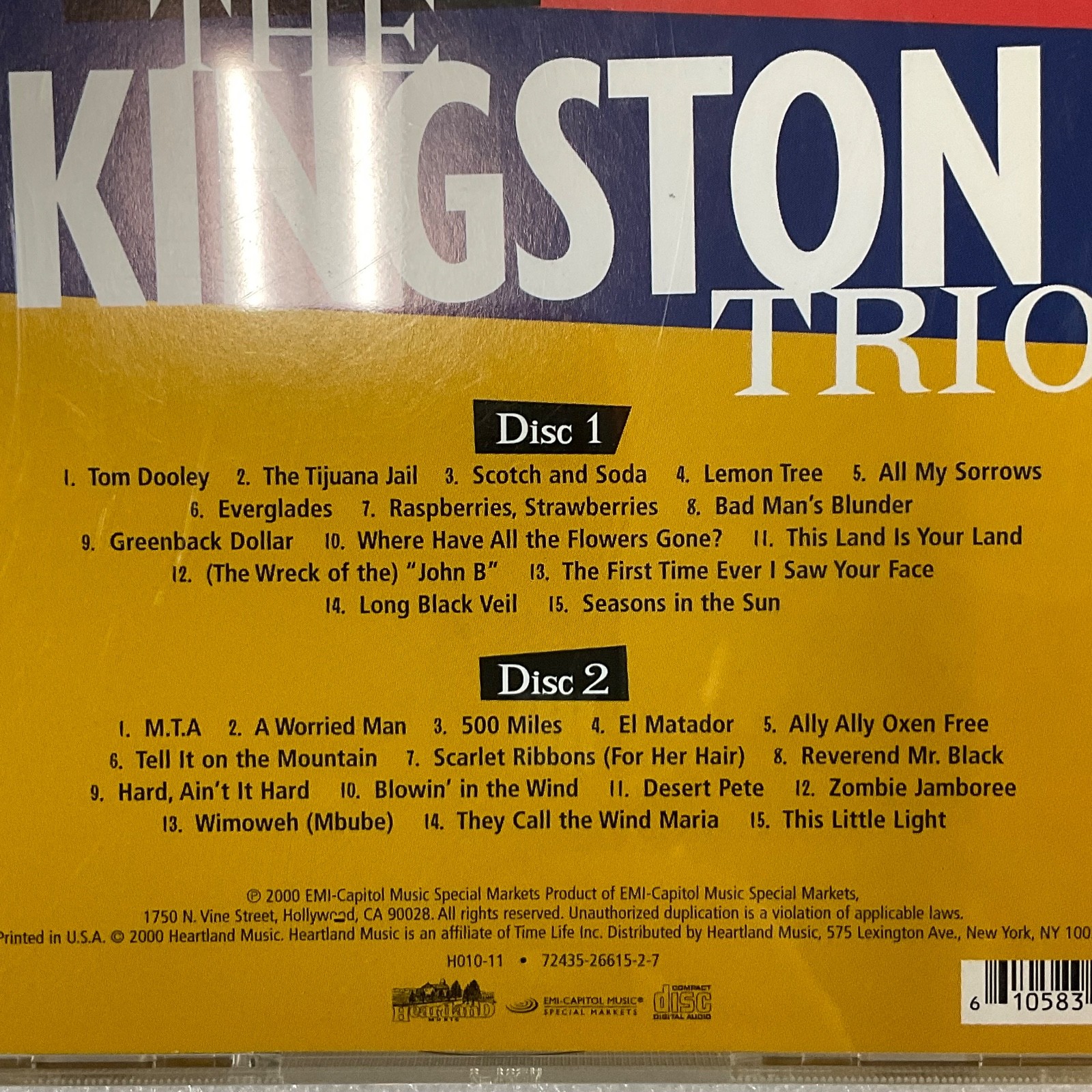 The Very Best of The Kingston Trio 2 CD Set 30 Greatest Hits Folk - Image 10