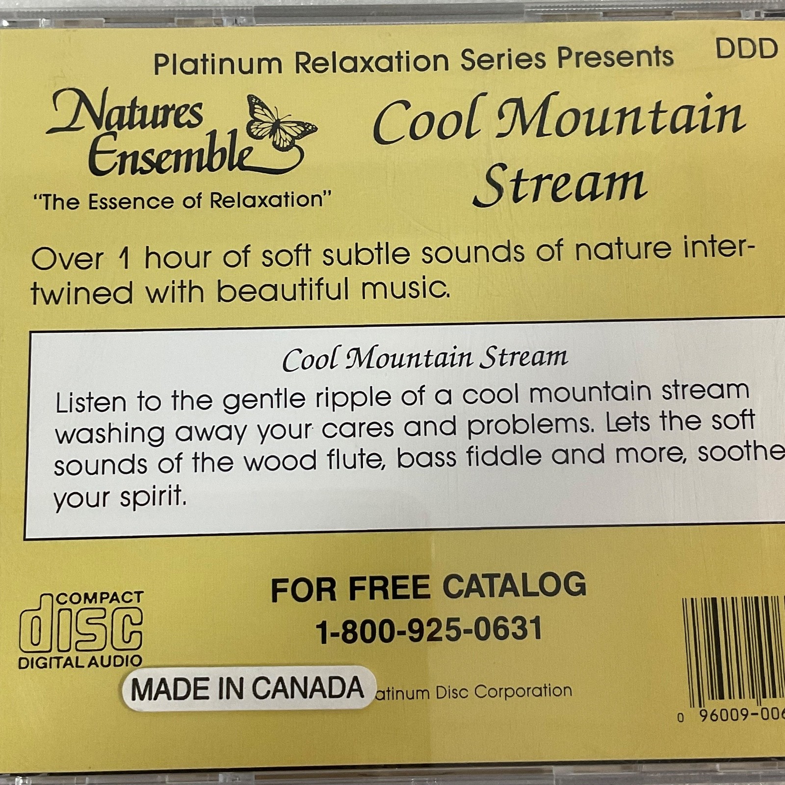 Cool Mountain Stream Relaxation Music CD Nature Sounds Platinum Disc Corp - Image 11
