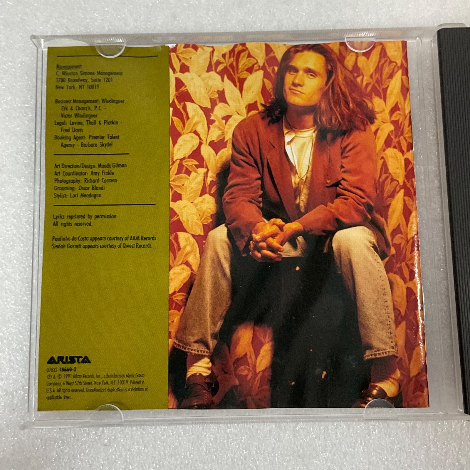 Curtis Stigers Self-Titled CD 1991 Arista Jazz Pop Rock - Image 12