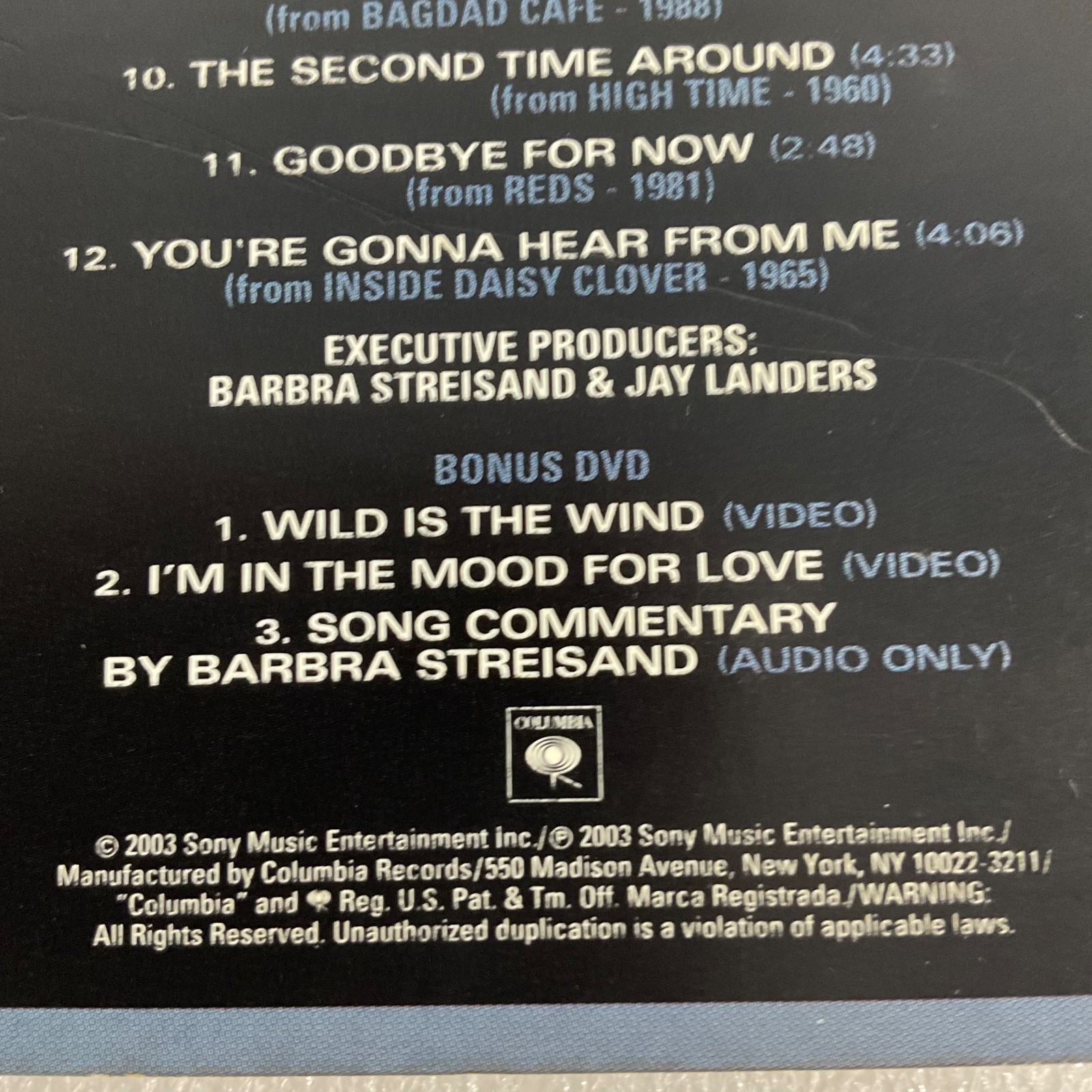 Barbra Streisand The Movie Album CD Bonus DVD Columbia CK 90742 - Image 18