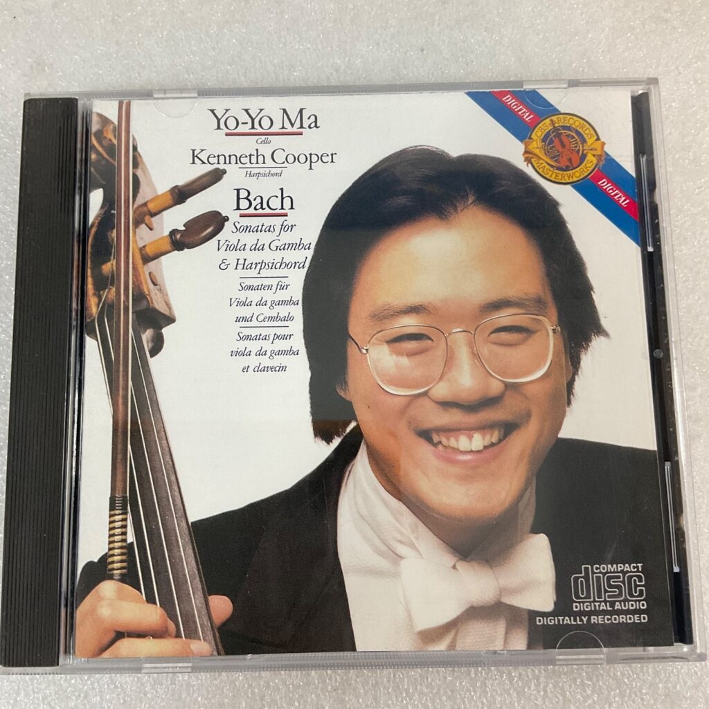 Yo-Yo Ma Kenneth Cooper Bach Sonatas for Viola da Gamba & Harpsichord CD - Image 1