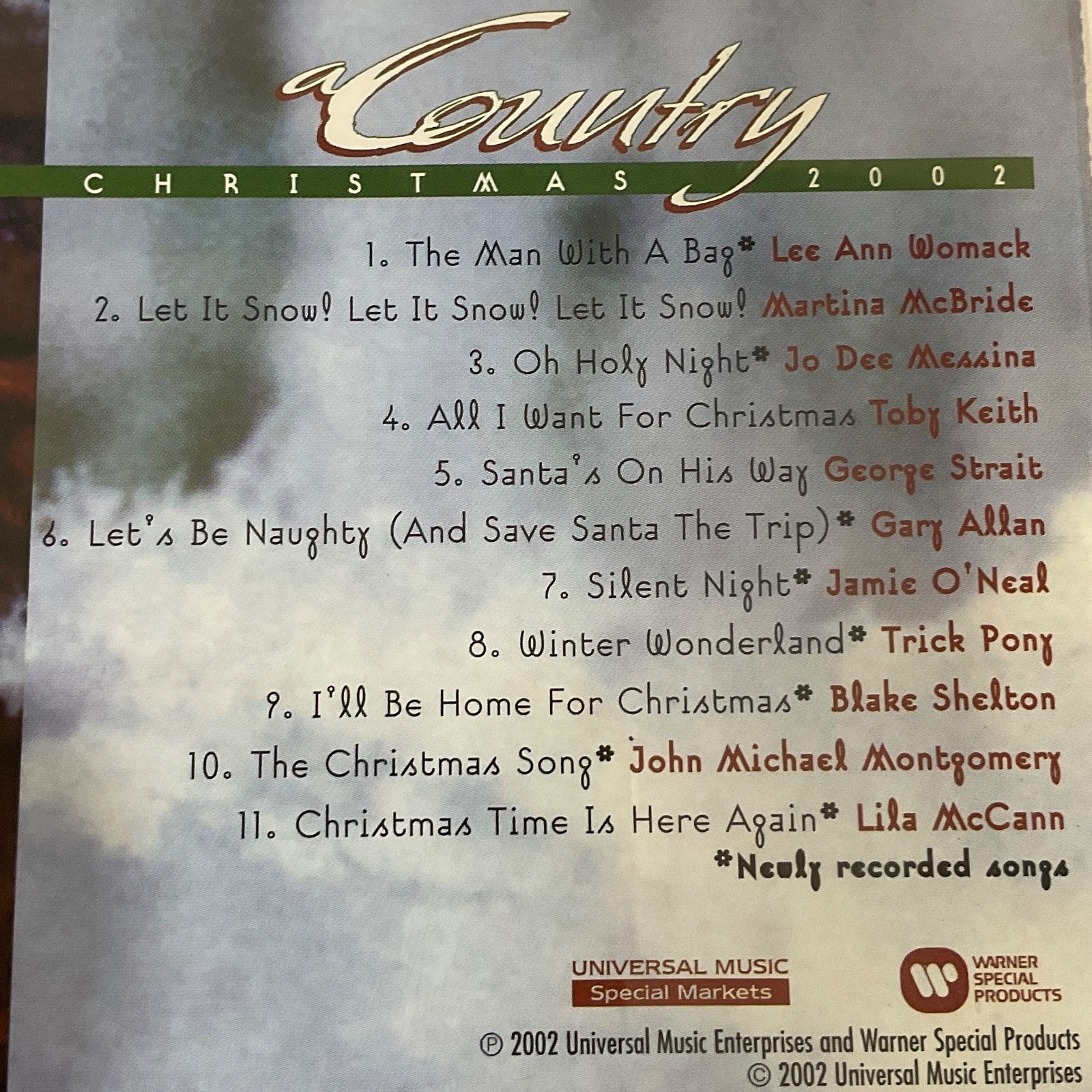 Country Christmas 2002 CD Various Artists Holiday Country Compilation - Image 8