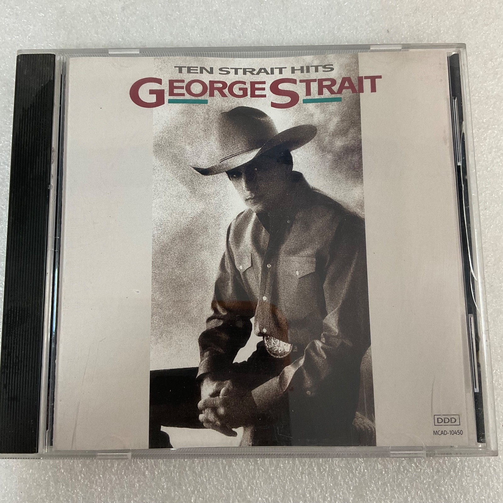 George Strait Ten Strait Hits CD MCA Country 1991 MCAD-10450 - Image 1