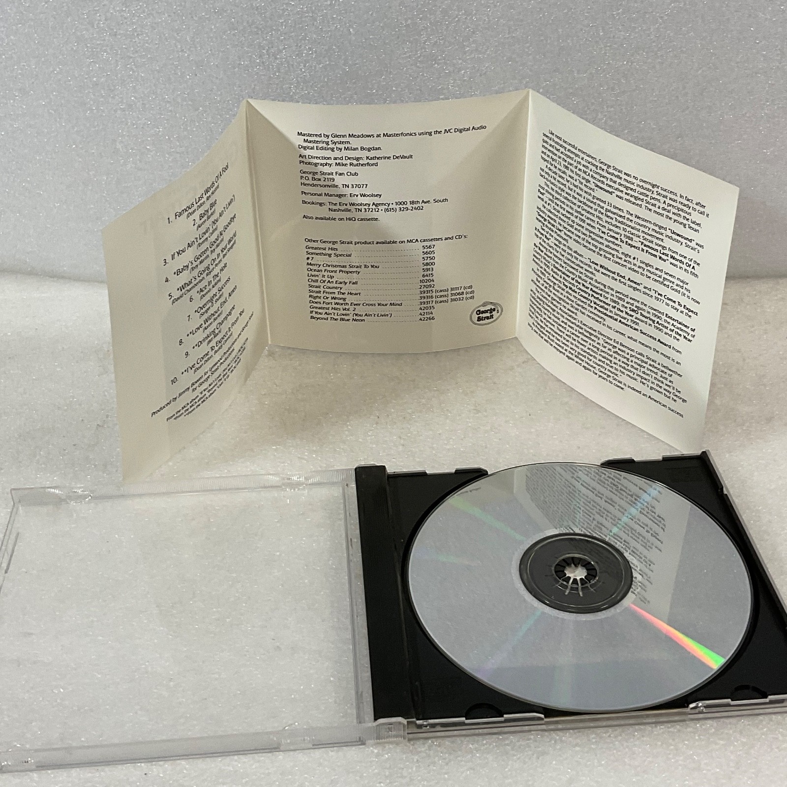 George Strait Ten Strait Hits CD MCA Country 1991 MCAD-10450 - Image 16