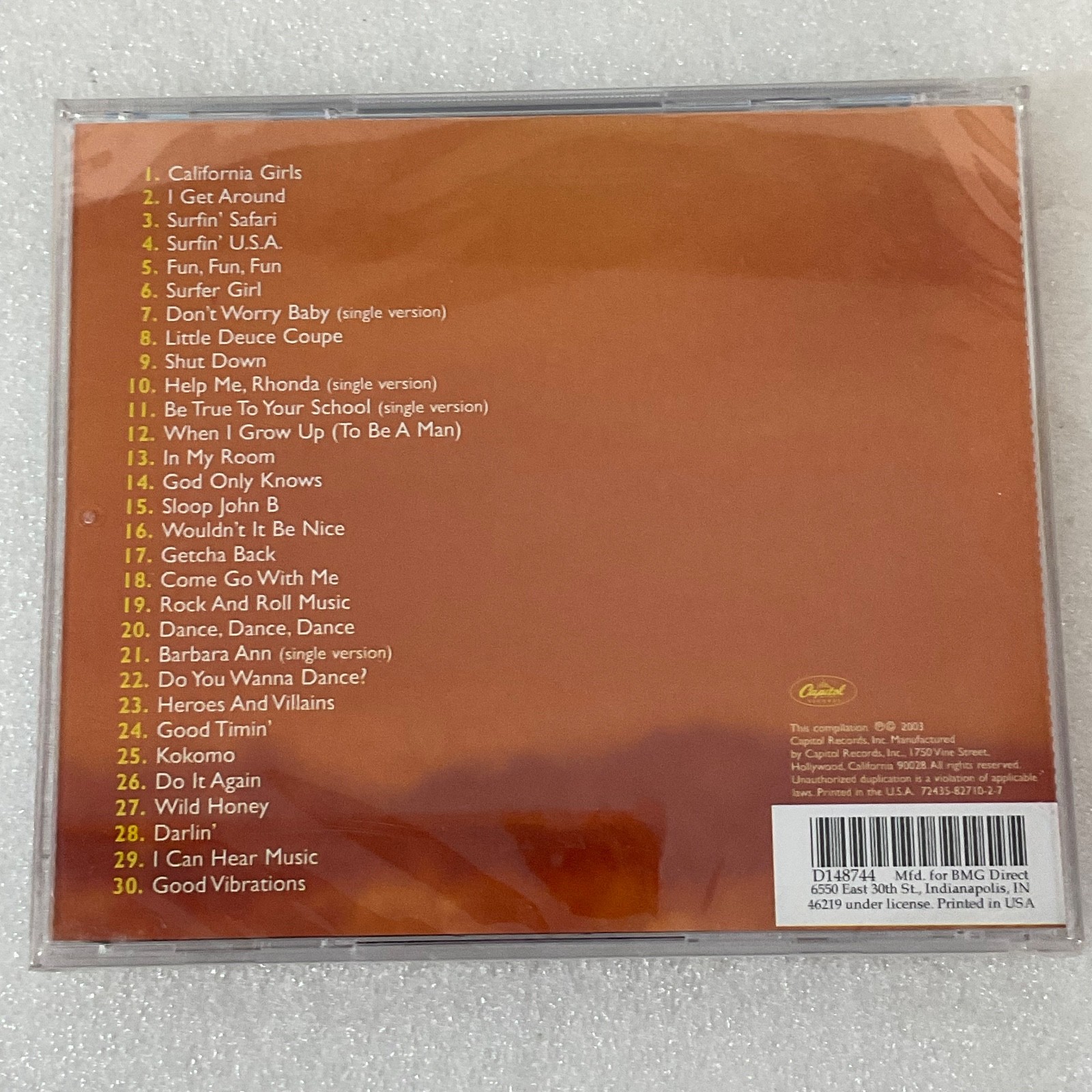 Beach Boys The Very Best Of Sounds of Summer CD 2003 Capitol Records - Image 2