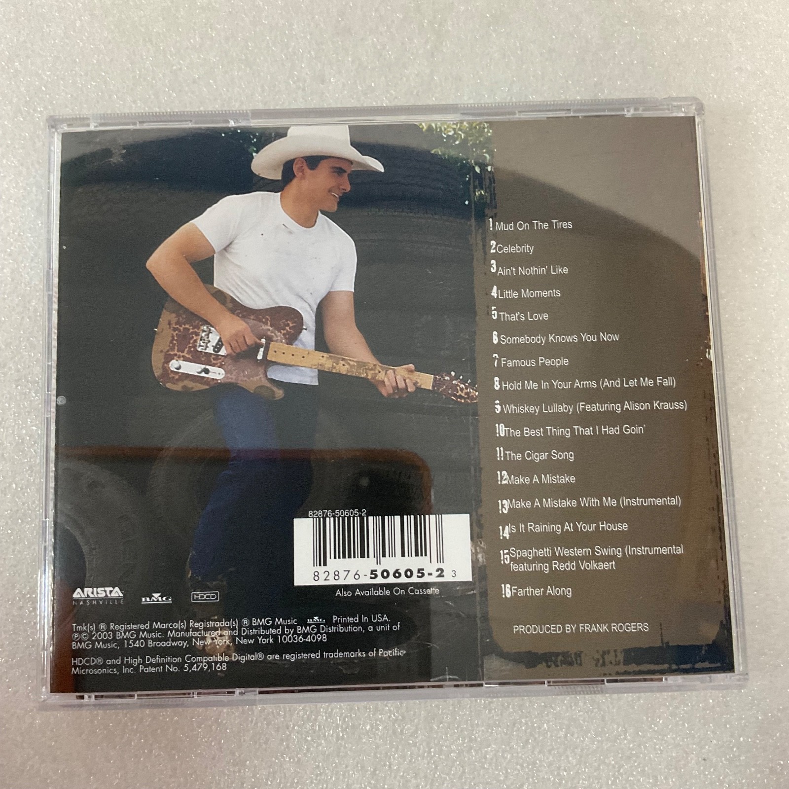 Brad Paisley Mud on the Tires CD Album 2003 Country Arista Nashville - Image 2